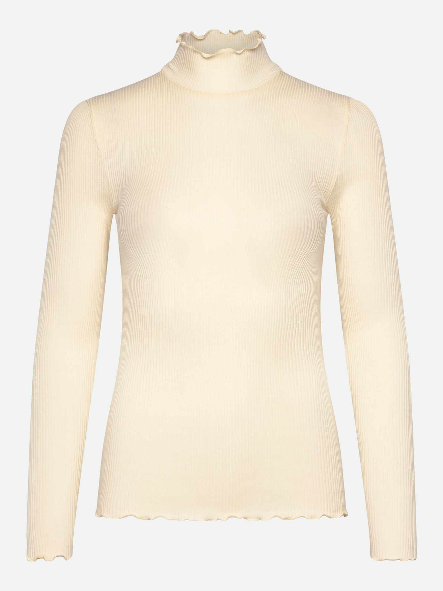 RMWBalta Modal Long sleeve T-neck T-shirt T-SHIRT LS Rosemunde Woman XS parchment
