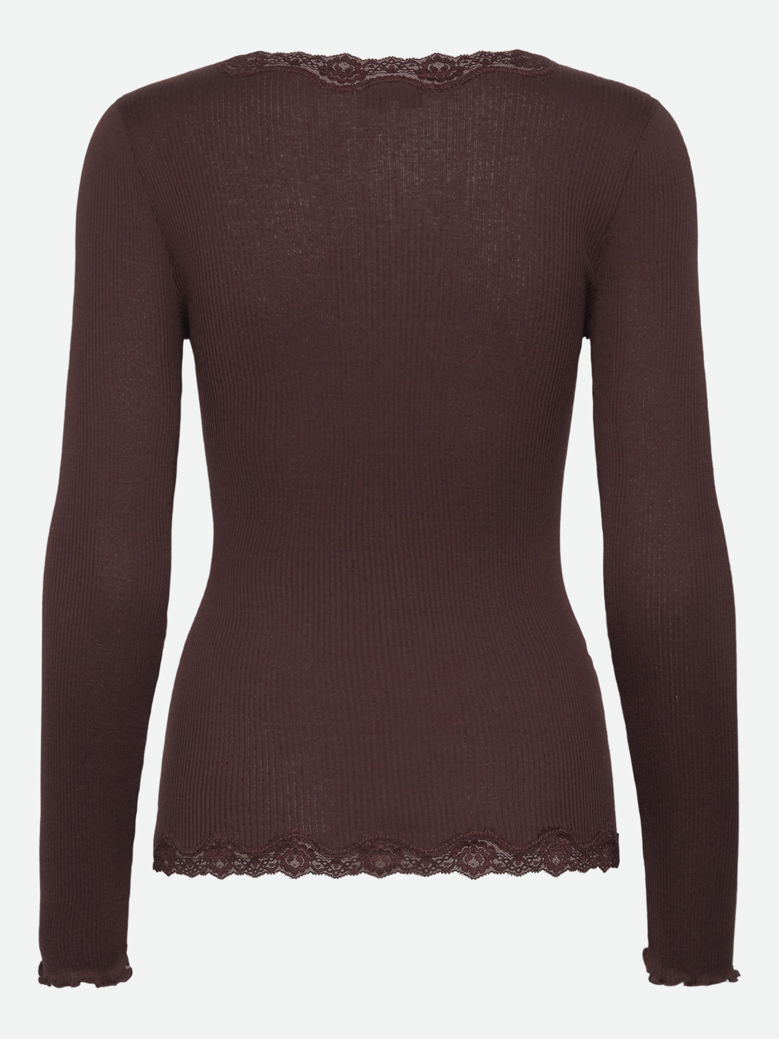RWBabette Silk Long Sleeve V-neck Lace Cardigan