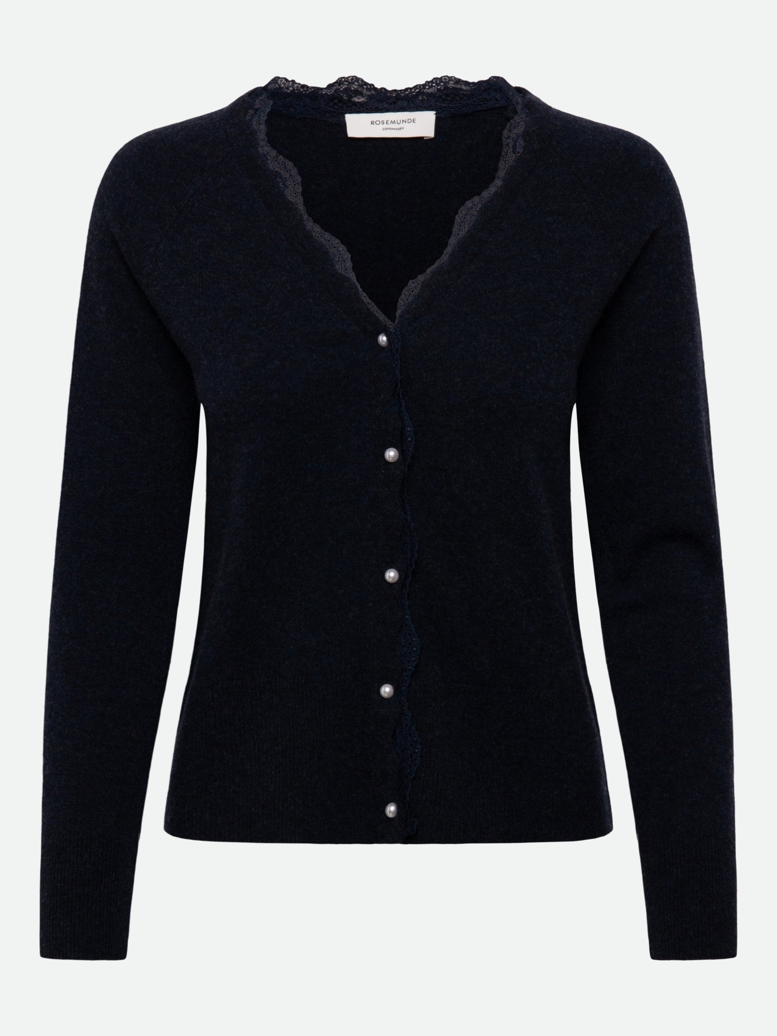 RWLaica Cashmere Longsleeve V-neck Lace Cardigan CARDIGAN Rosemunde Woman