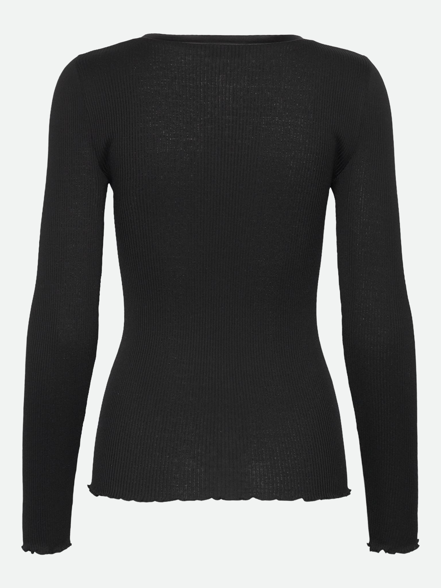 RWBeatha Silk V-Neck Satin Tape T-shirt T-SHIRT LS Rosemunde Woman