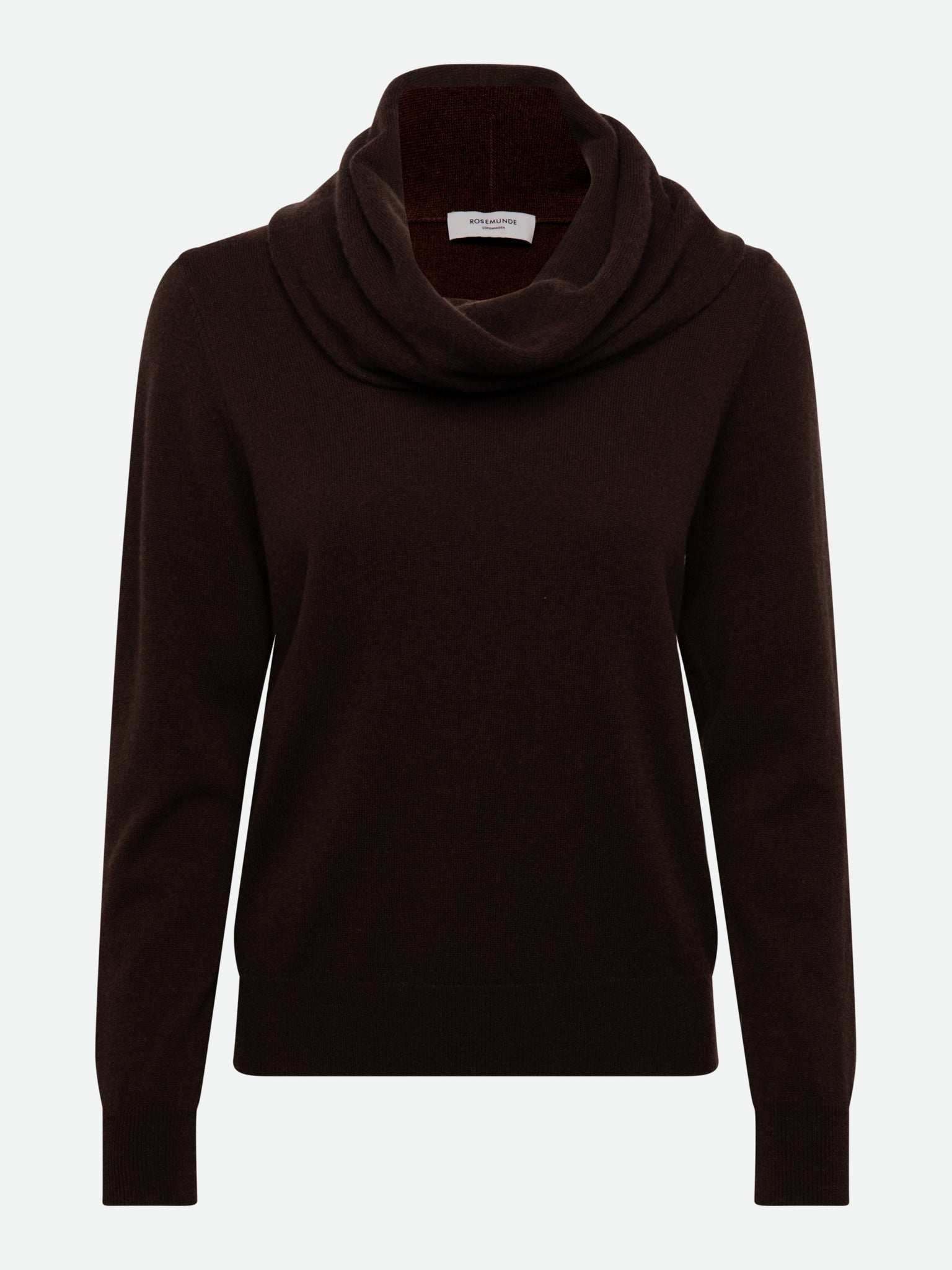RWLaica Cashmere Long Sleeve Waterfall Collar Pullover PULLOVER Rosemunde Woman XS mole
