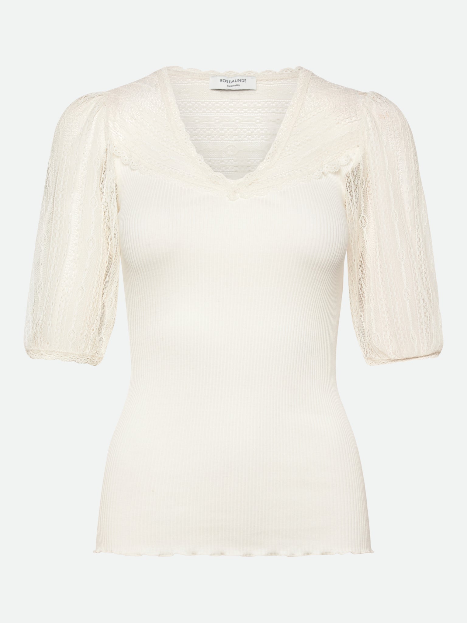 RWBeatha Silk Full lace 2/4 T-shirt T-SHIRT SS Rosemunde Woman XS ivory