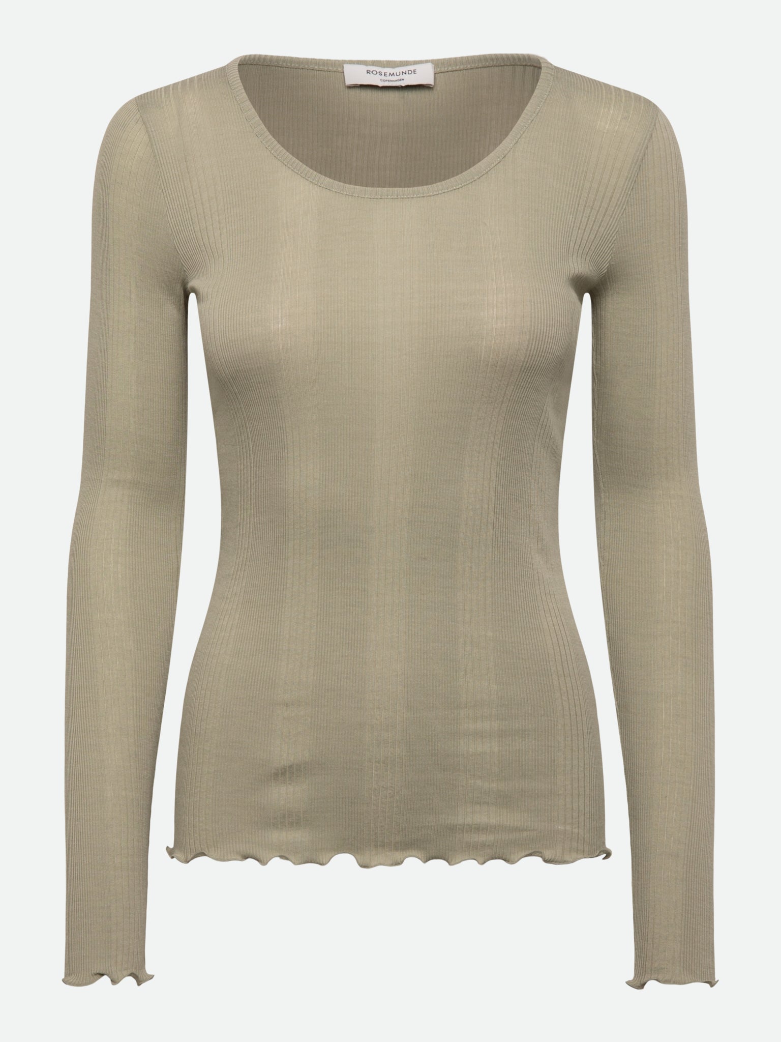 RWBay Long sleeve U-Neck Blouse T-SHIRT LS Rosemunde Woman S seagrass