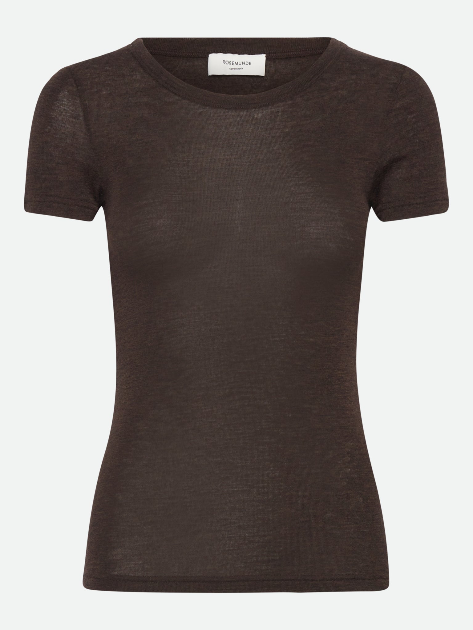RWSara Cashmere Blend Capsleeve T-shirt T-SHIRT SS Rosemunde Woman XS mole melange