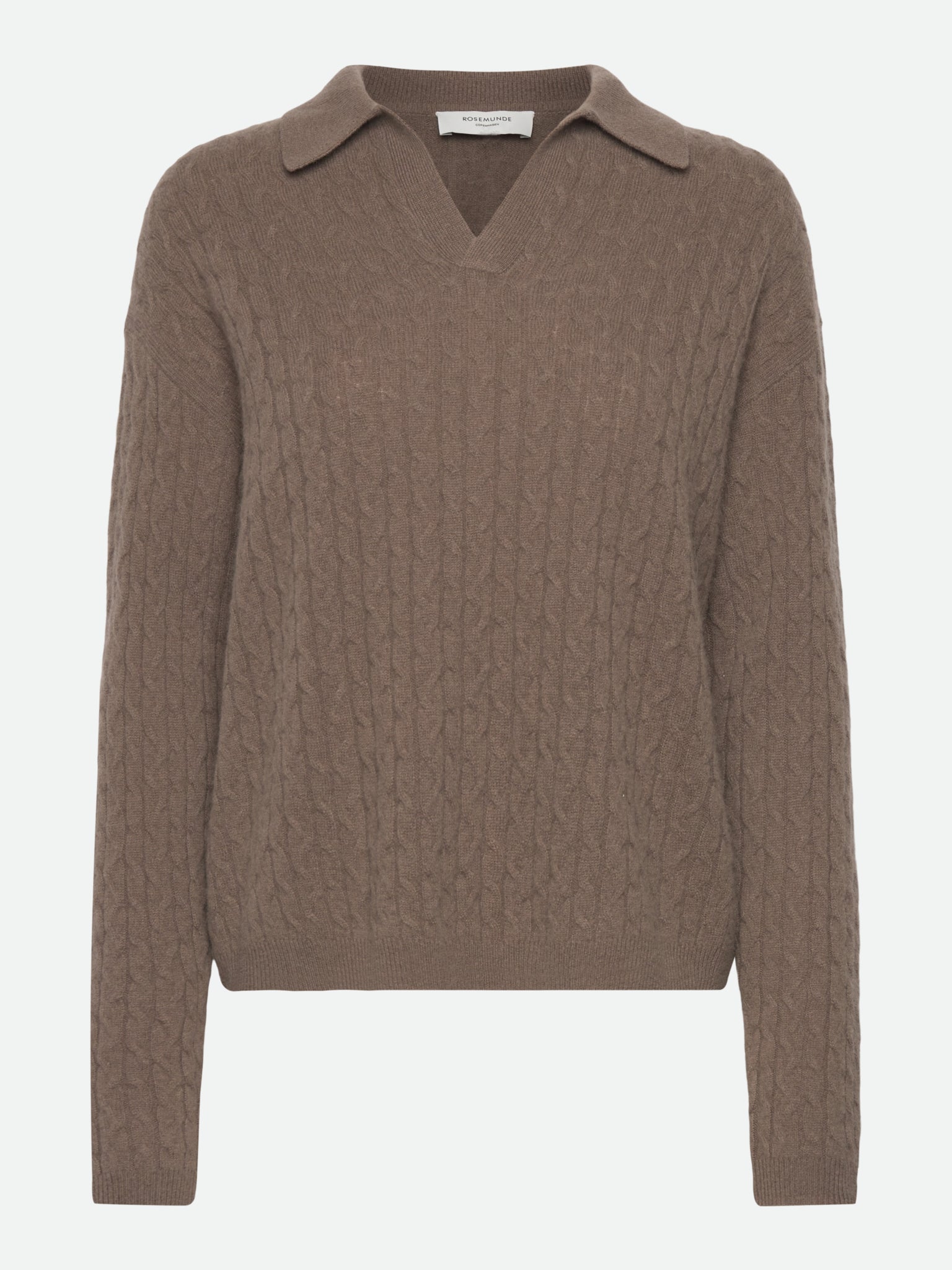 RWLaica Cashmere Cable Long Sleeve Pullover PULLOVER Rosemunde Woman S walnut