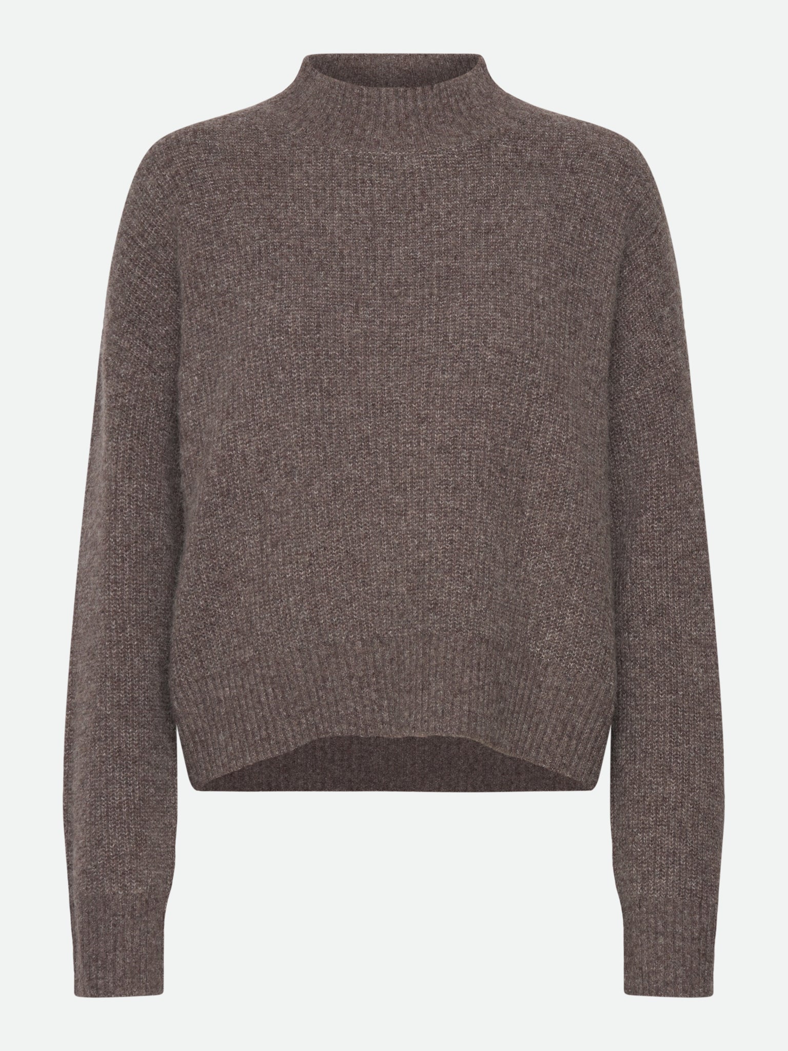 RWTinker Wool Blend LS T-Neck Pullover PULLOVER Jiaxing Qianyun USD XS brown grey mel