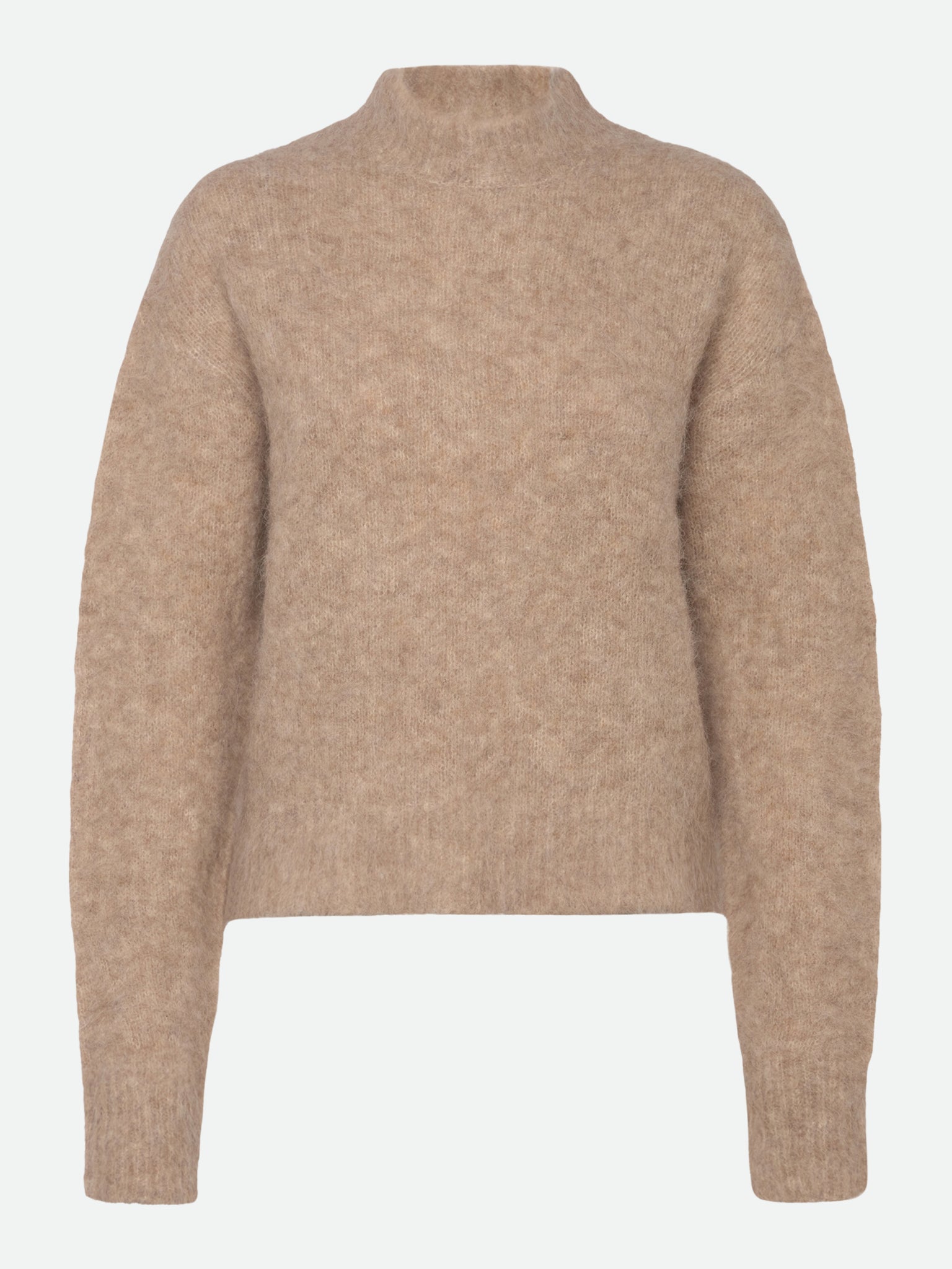 RWFurry Alpaca LS Mock Neck Pullover PULLOVER Jiaxing Qianyun USD XS oat melange