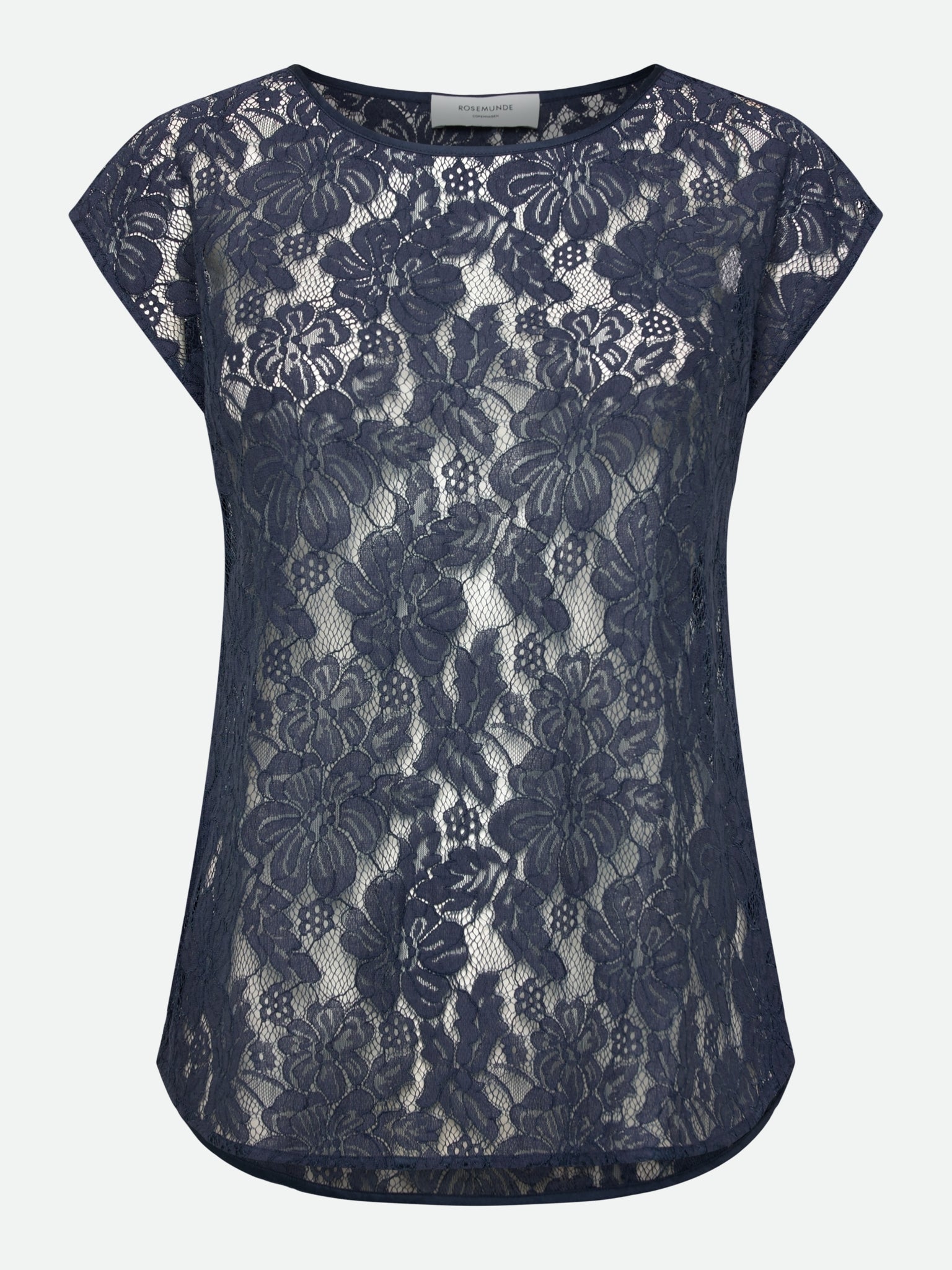RWAlice Lace Short Sleeve Blouse BLOUSE Rosemunde Woman 34 navy