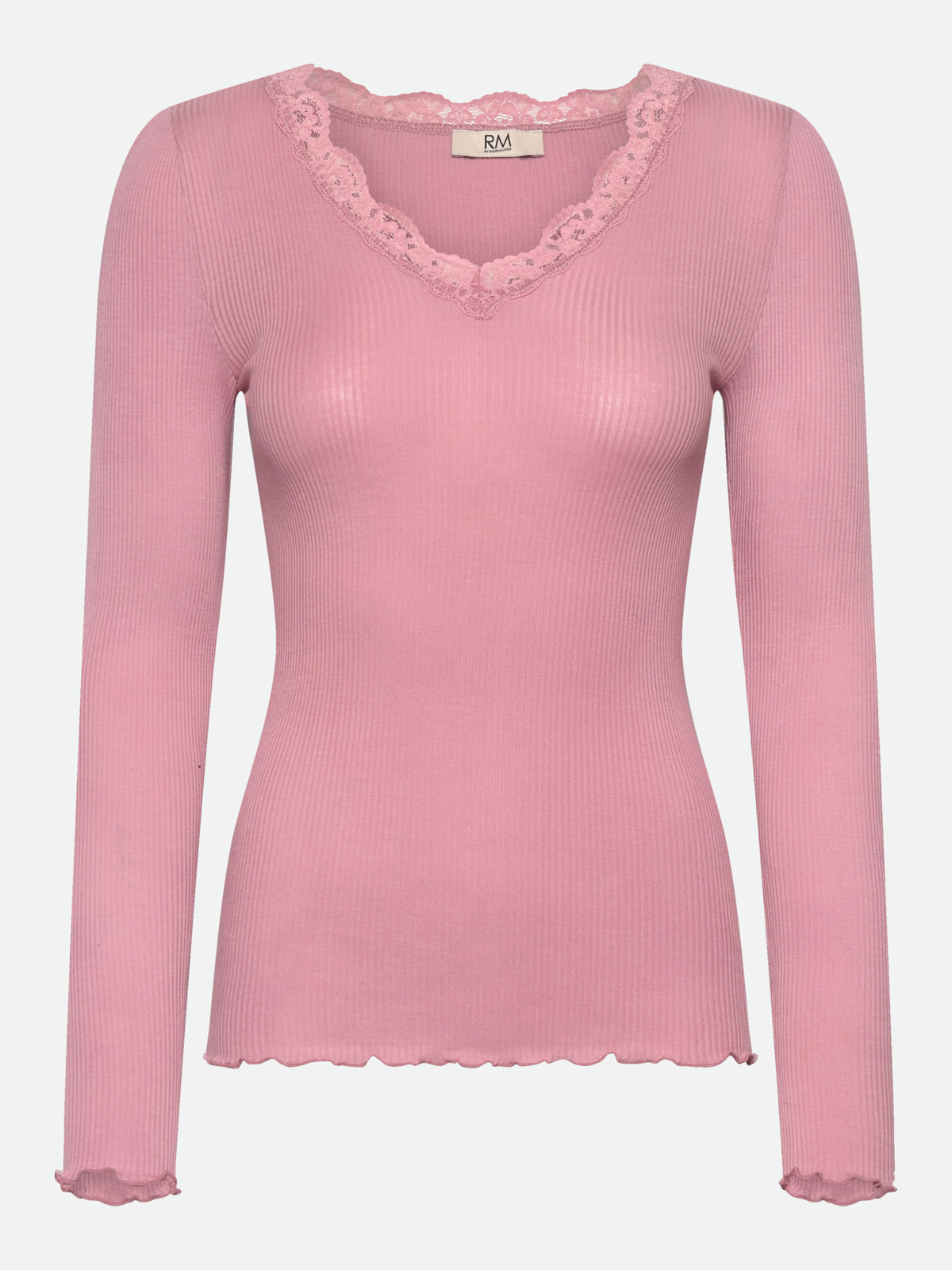 RMWBalta Modal Long sleeve V-neck T-shirt T-SHIRT LS Rosemunde Woman XS nostalgia rose
