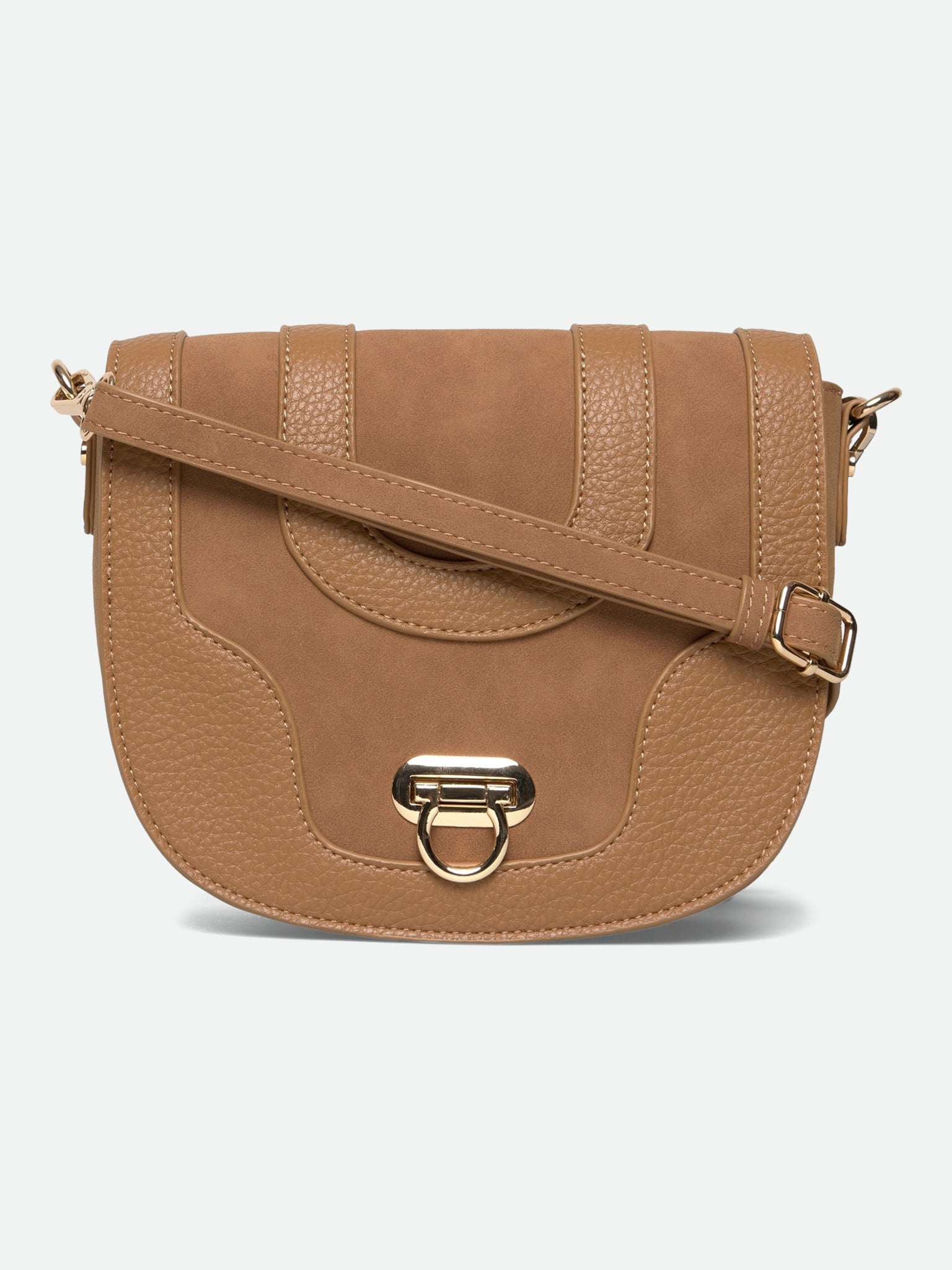 RBMunich Mix Cross Body Bag CROSS BODY Leading Fashion 0 Dark Camel w gold trim