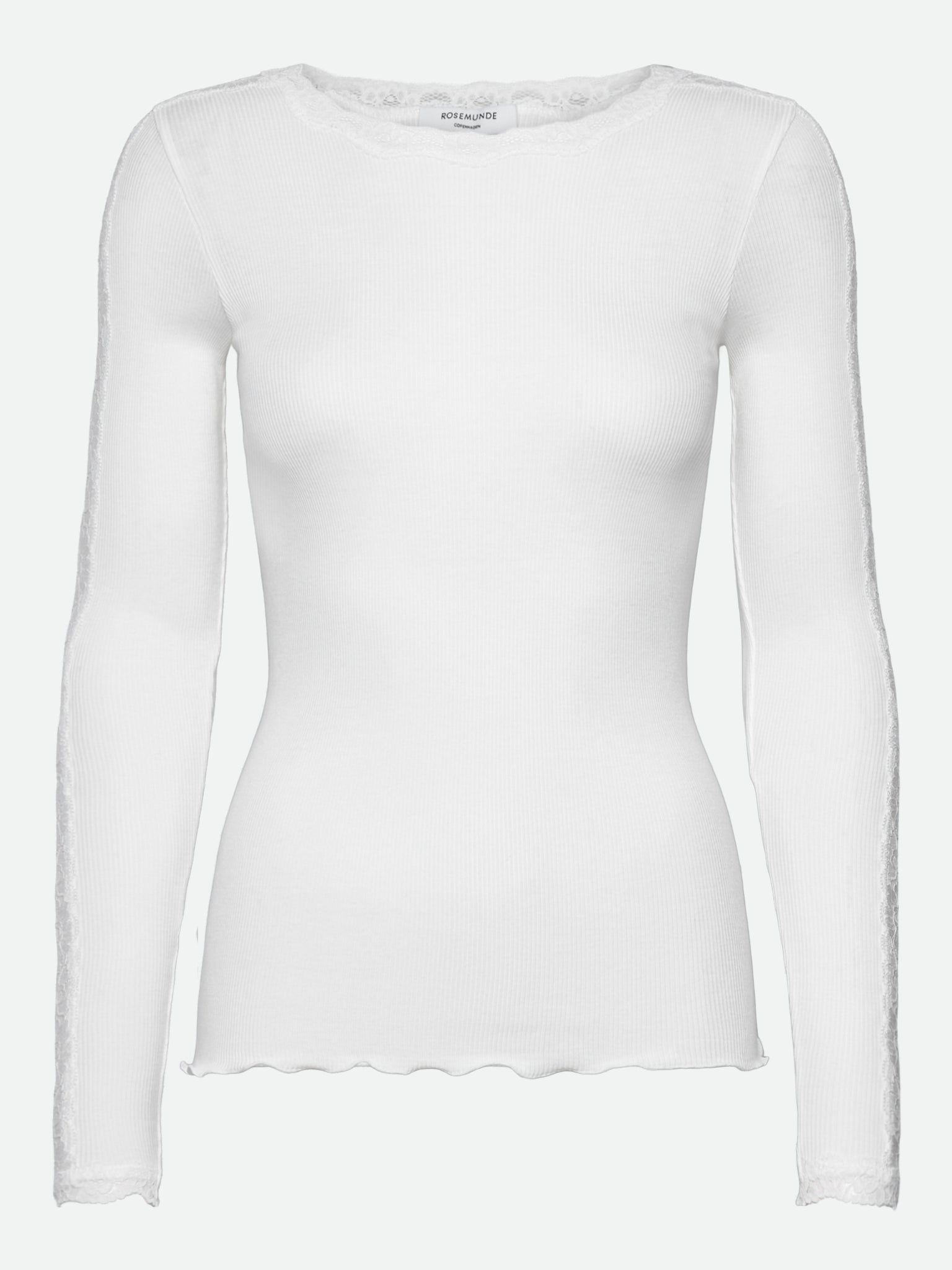 RWBernadine Organic Long Sleeve O-neck Lace T-shirt