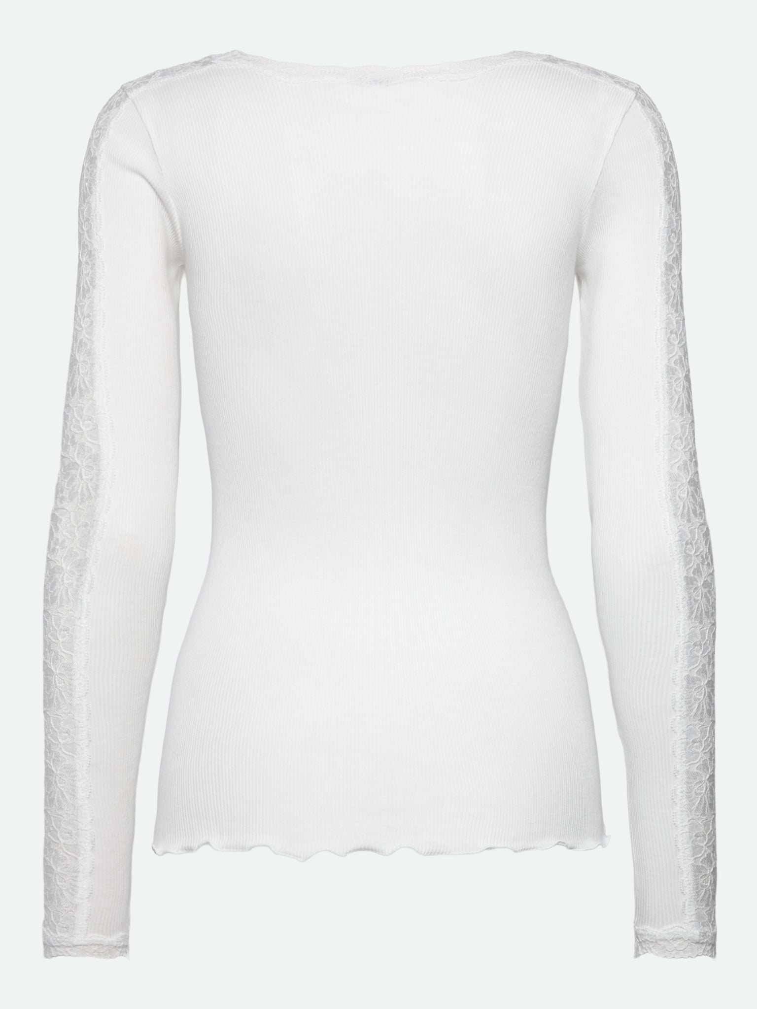 RWBernadine Organic Long Sleeve O-neck Lace T-shirt