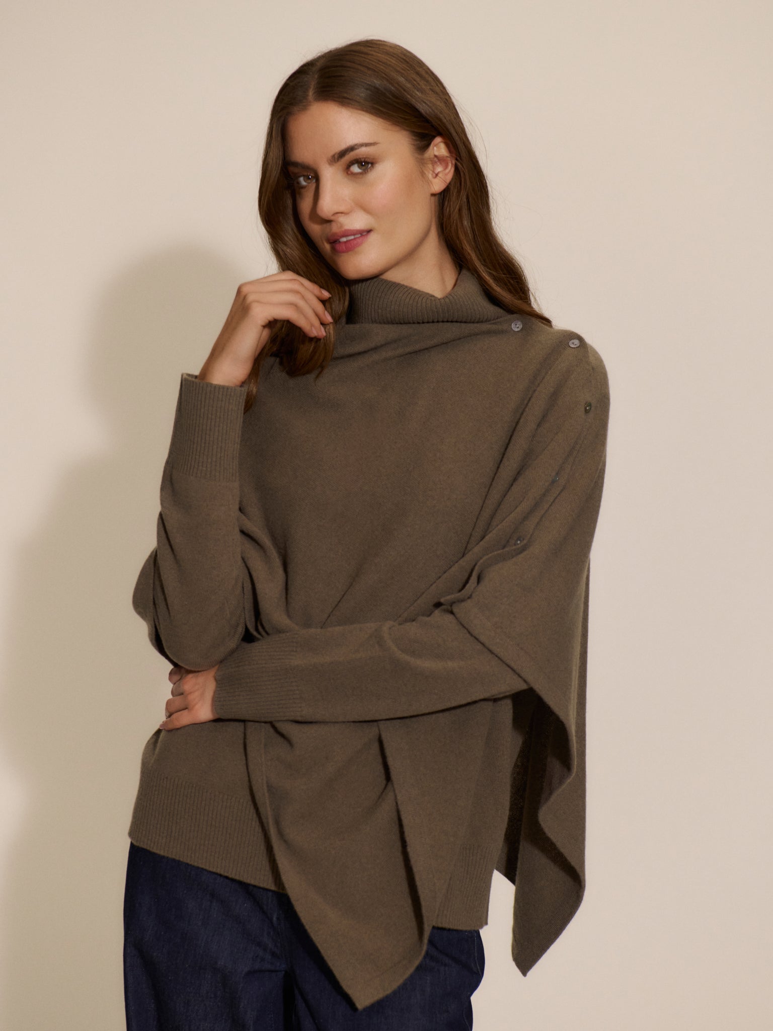 RWLaica Cashmere Poncho PULLOVER Rosemunde Woman