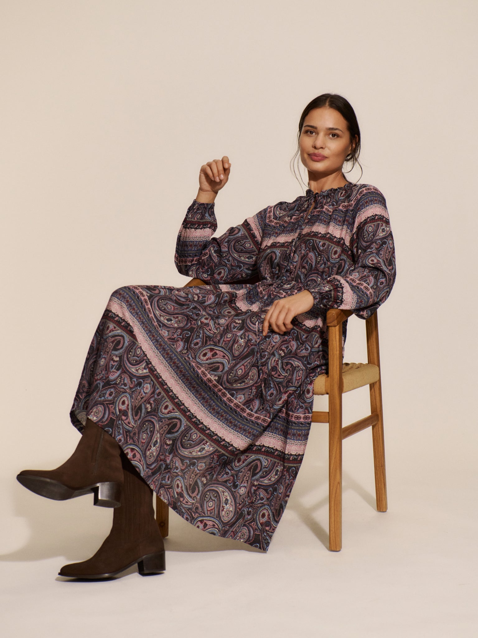 RWHarriet Long sleeve Maxi Dress DRESS Rosemunde Woman