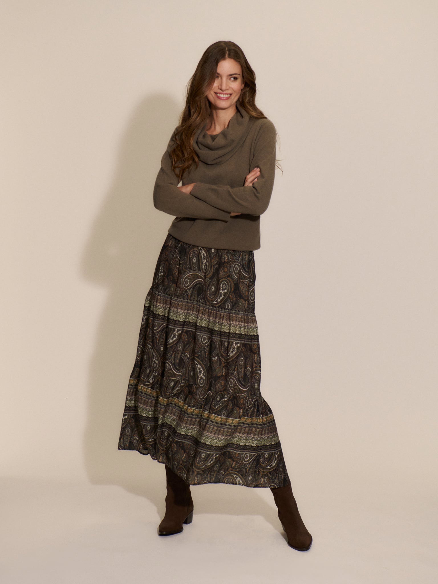 RWHarriet MW Midi Skirt SKIRT Rosemunde Woman