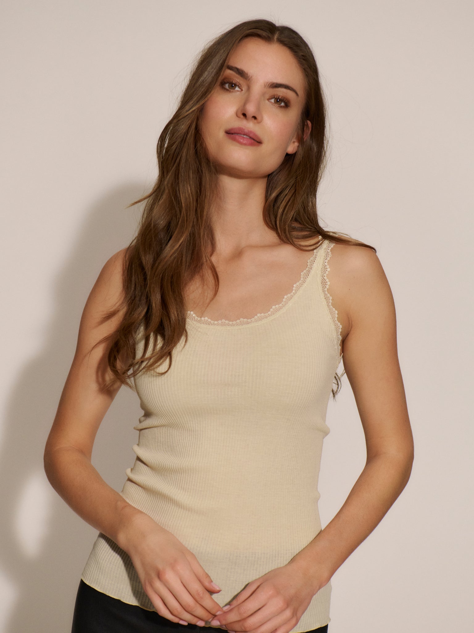 RMWJohanne Lace Sleeveless U-Neck Top TOP Rosemunde Woman