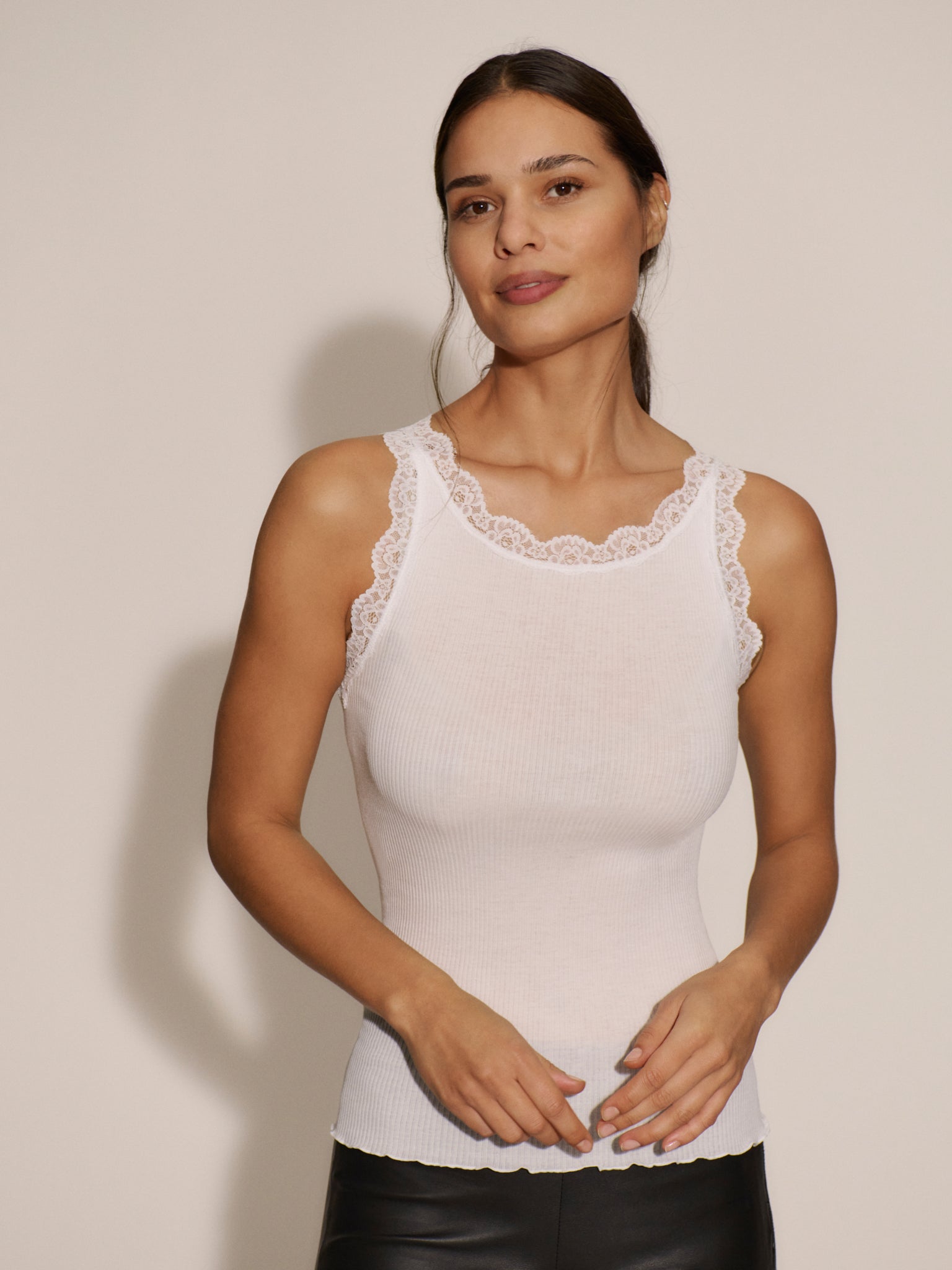 RMWBalta Modal Lace SL O-Neck Top TOP Rosemunde Woman