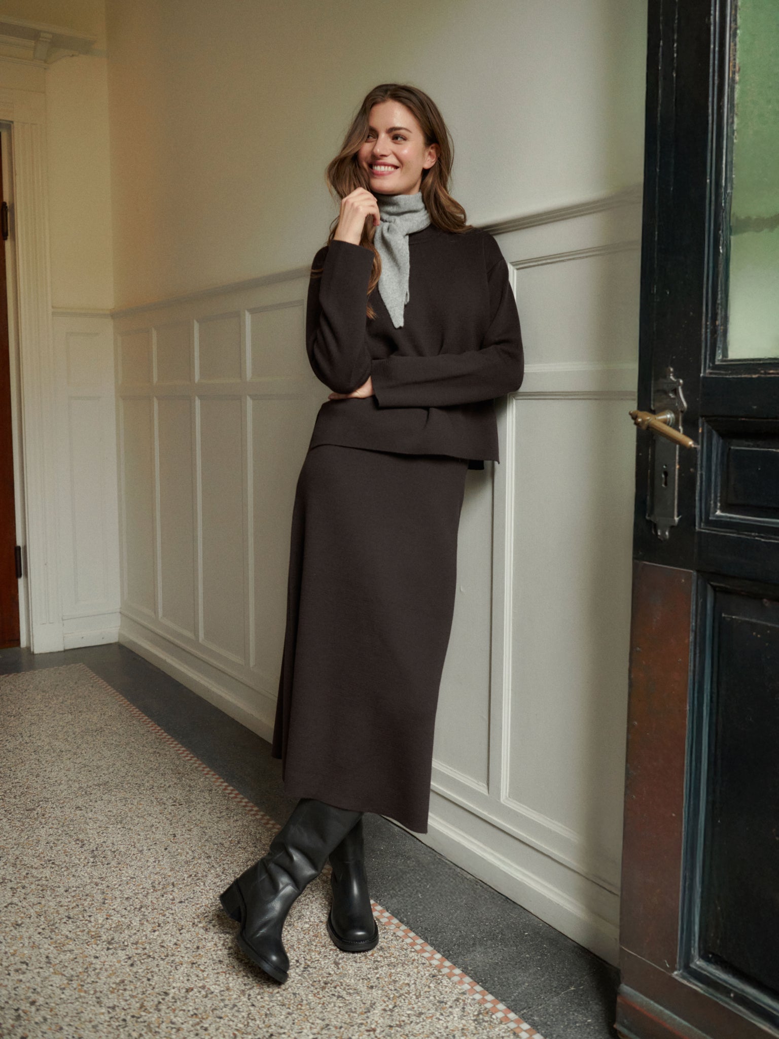 RWCody Merino Langærmet Mock Neck Pullover