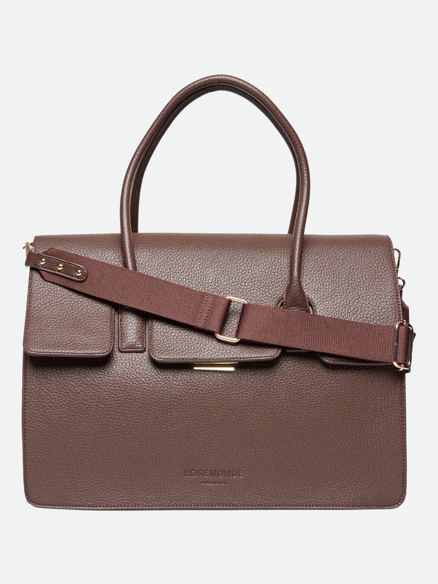 RBMunich Large Shoulder Bag SHOULDER BAG Leading Fashion 0 Dark Chocolate Gold