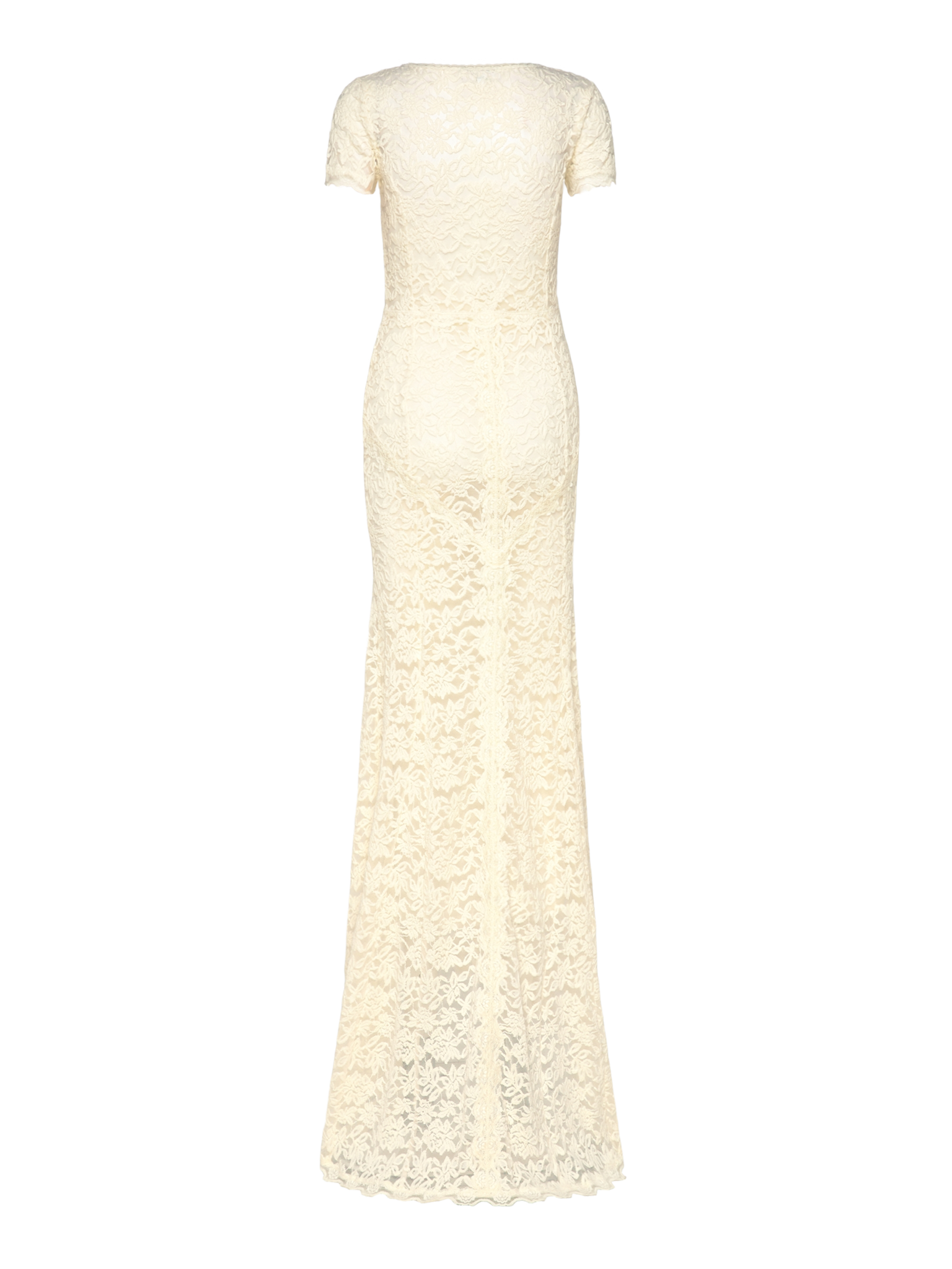 RWDelicia SS Long Bridal Dress w. Tow DRESS Rosemunde Woman