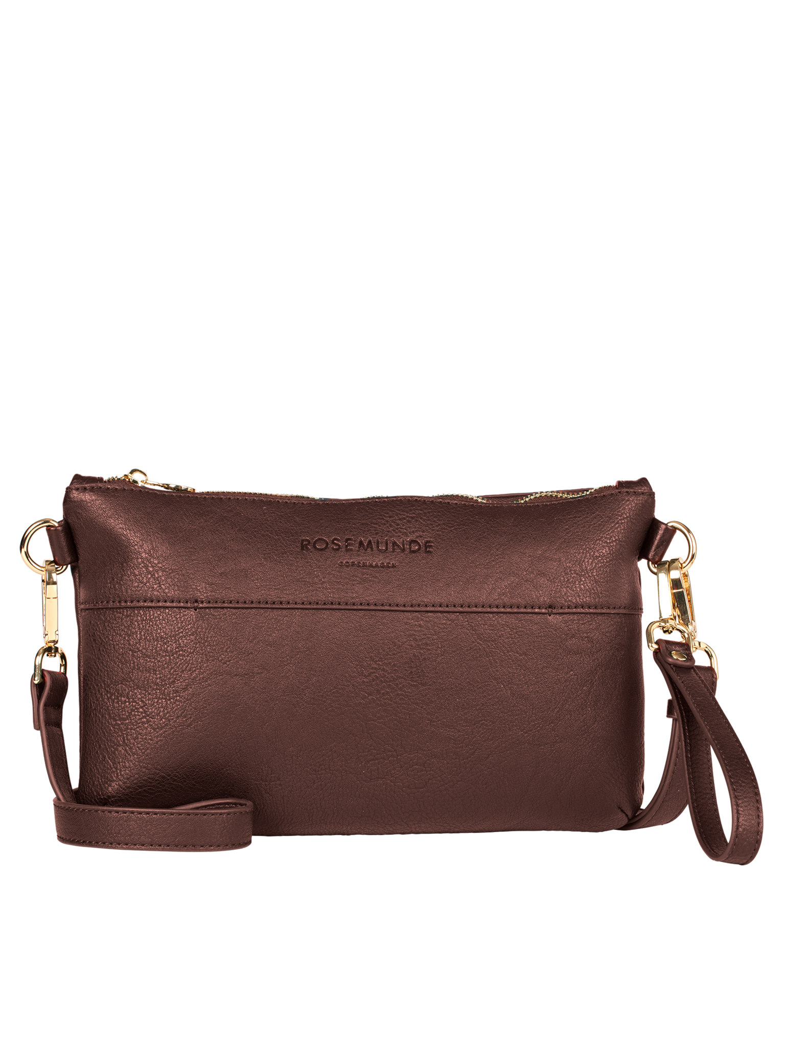 RBAndora Medium Clutch CLUTCH Rosemunde Woman 0 Dark Chocolate Gold