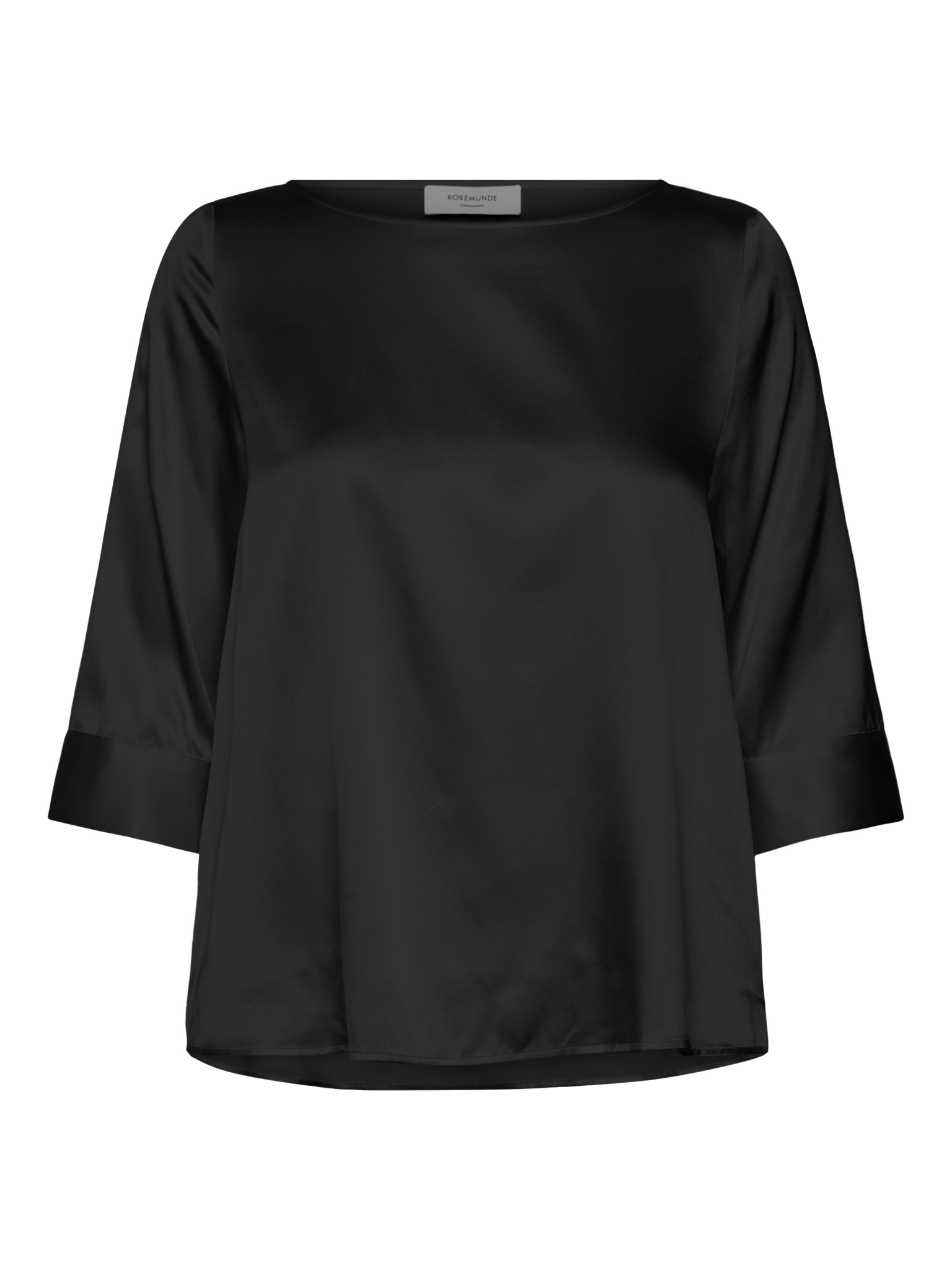 RWJade Silk Boatneck Blouse BLOUSE Rosemunde Woman 34 black