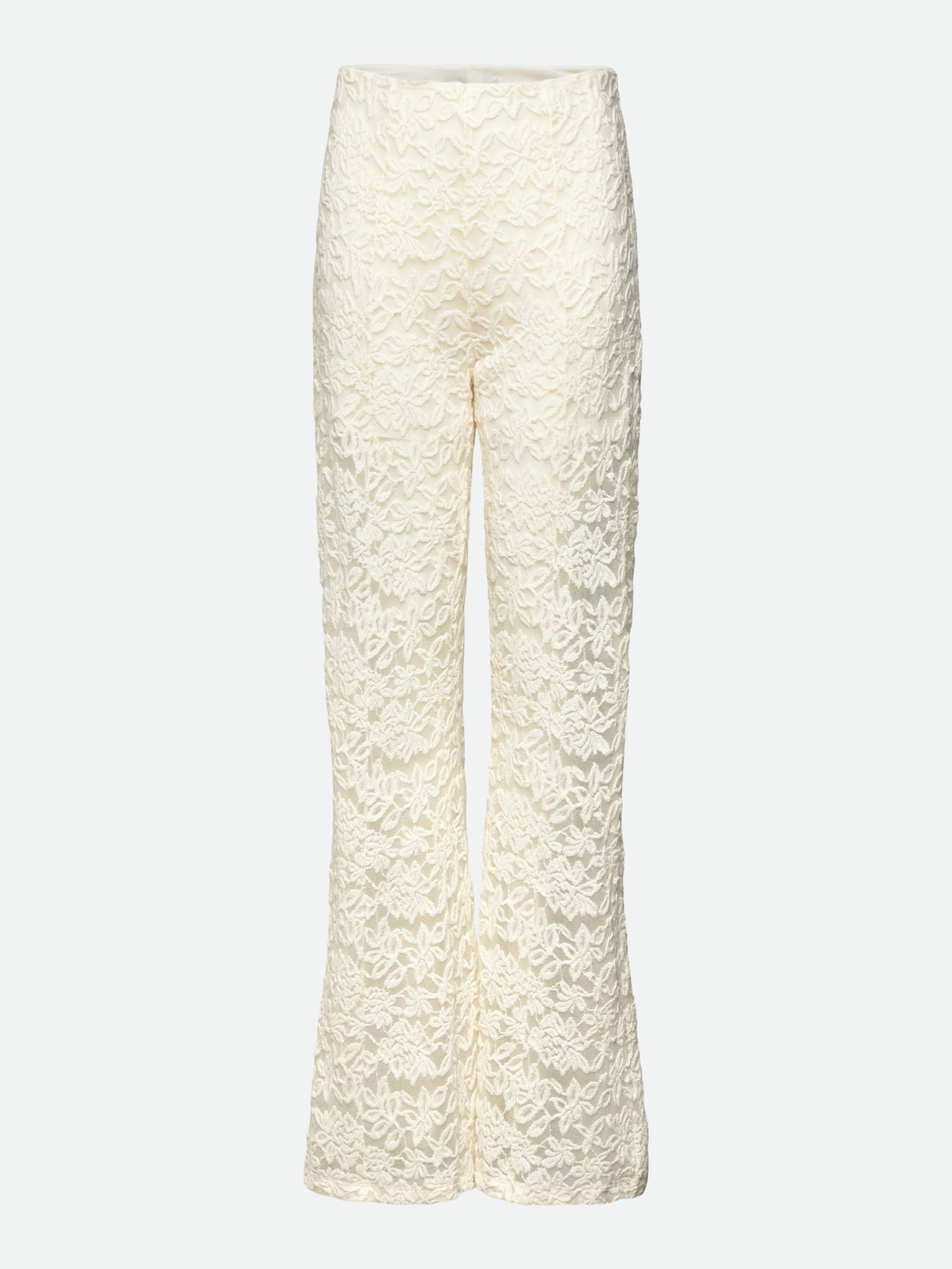 RKDelicia Lace MW Lace Trousers TROUSERS Rosemunde Kids 128 ivory