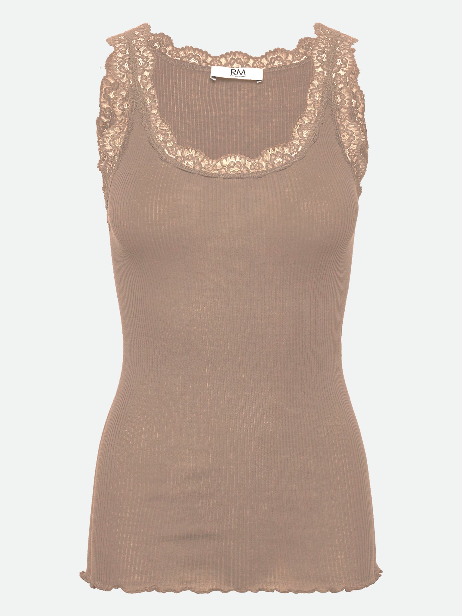 RMWBalta Modal SL U-Neck Top TOP Rosemunde Woman XS mocha meringue