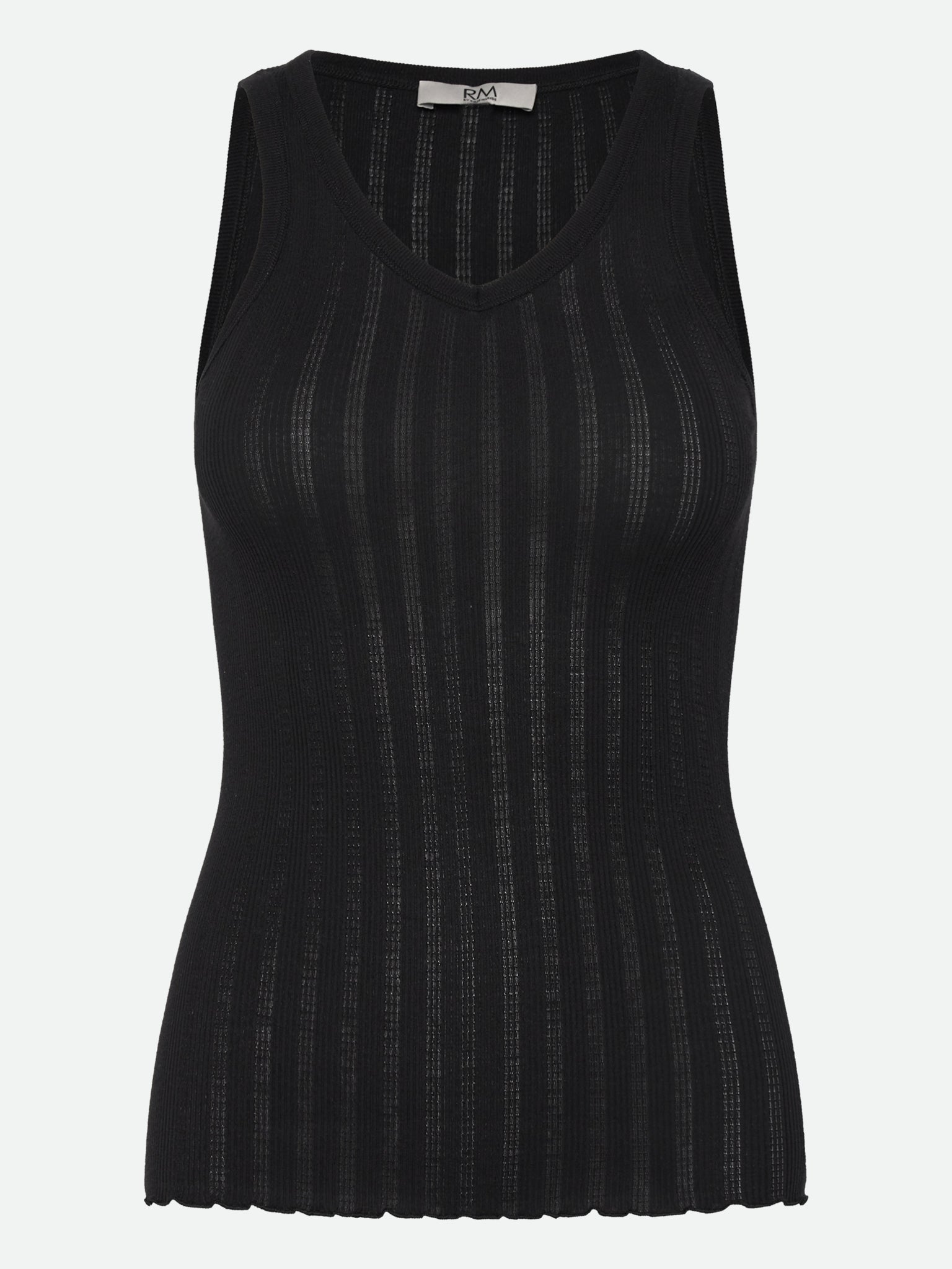 RMWBardot SL V-Neck Tank Top TOP Rosemunde Woman XS black