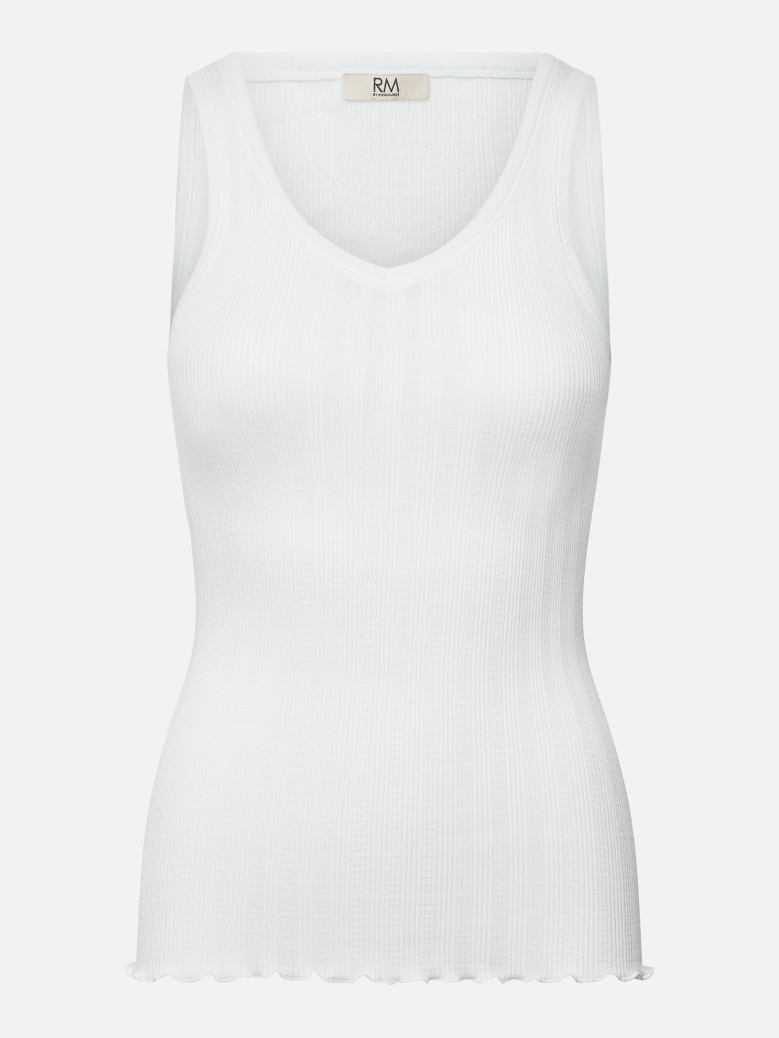 RMWBardot SL V-Neck Tank Top TOP Rosemunde Woman XS new white