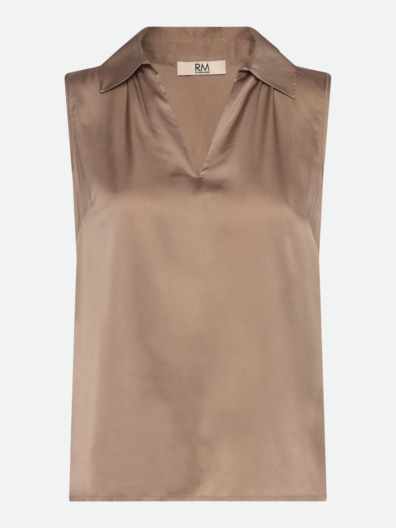 RMWPenelope Silk Blend SL Top SHIRT Rosemunde Woman 34 mocha meringue