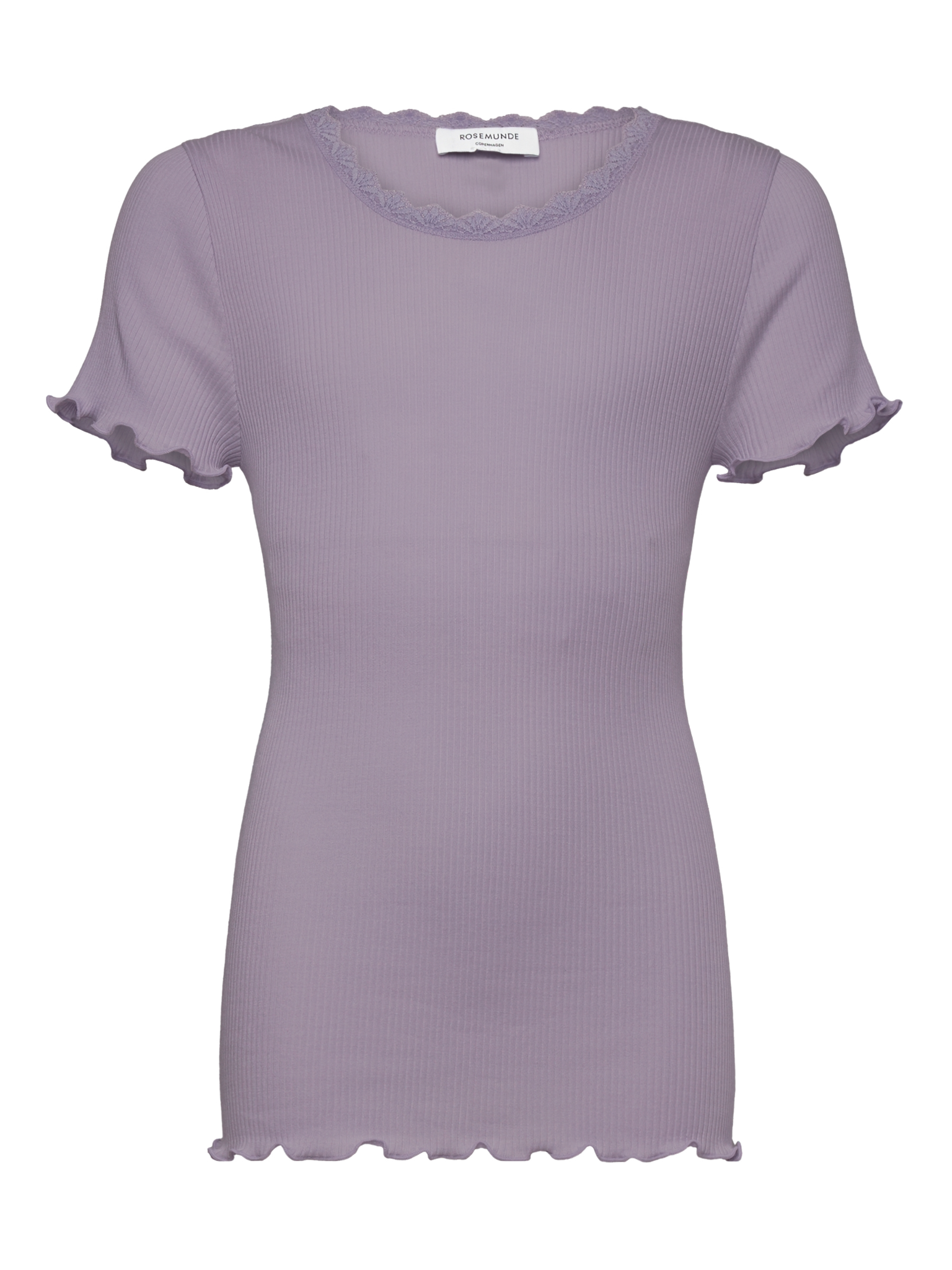 RKBalta Modal SS Lace T-shirt T-shirt Rosemunde kids 128 lavender grey