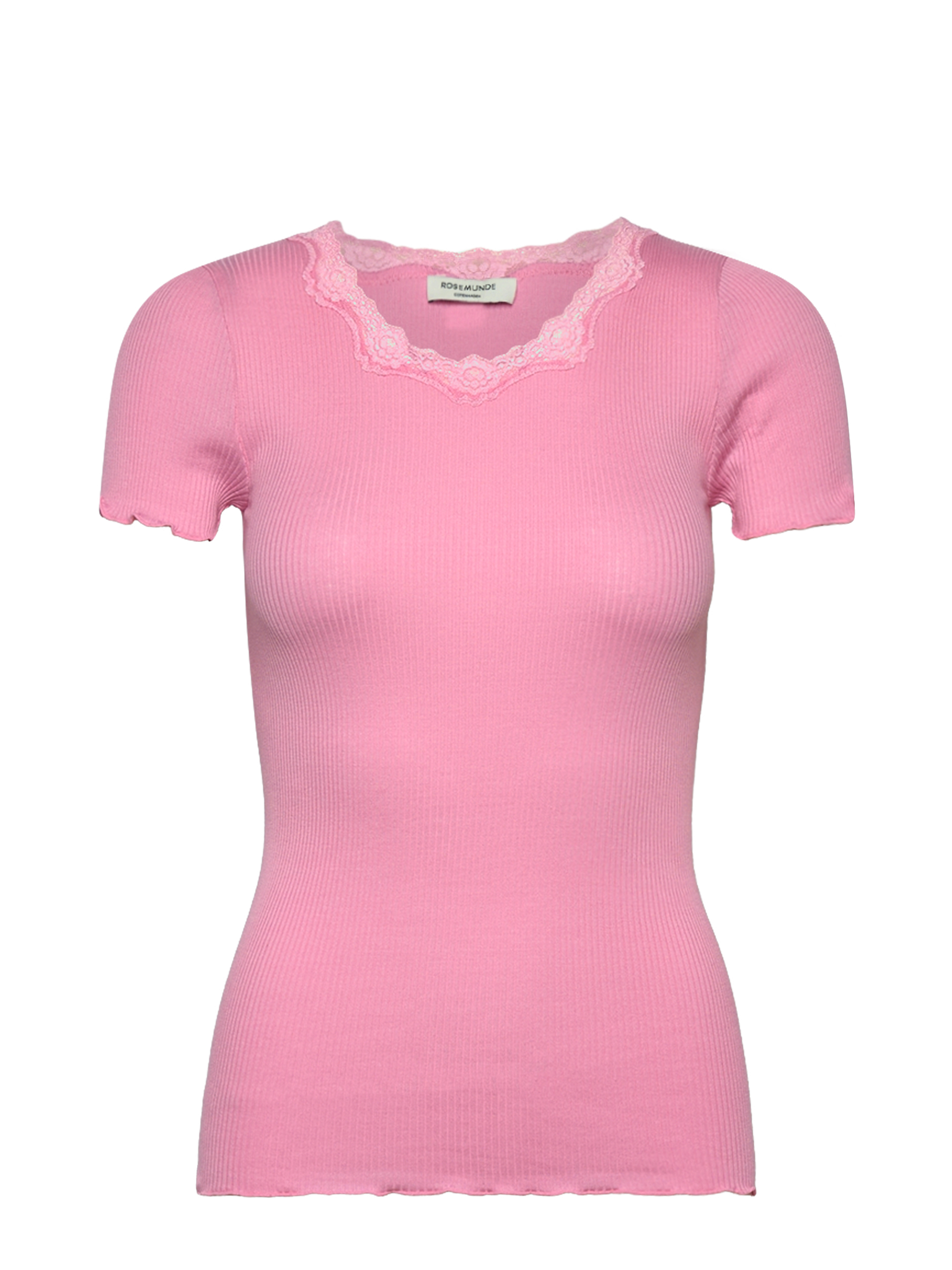 RWBeatha Silk SS Lace T-shirt T-shirt Rosemunde Woman XS sea pink