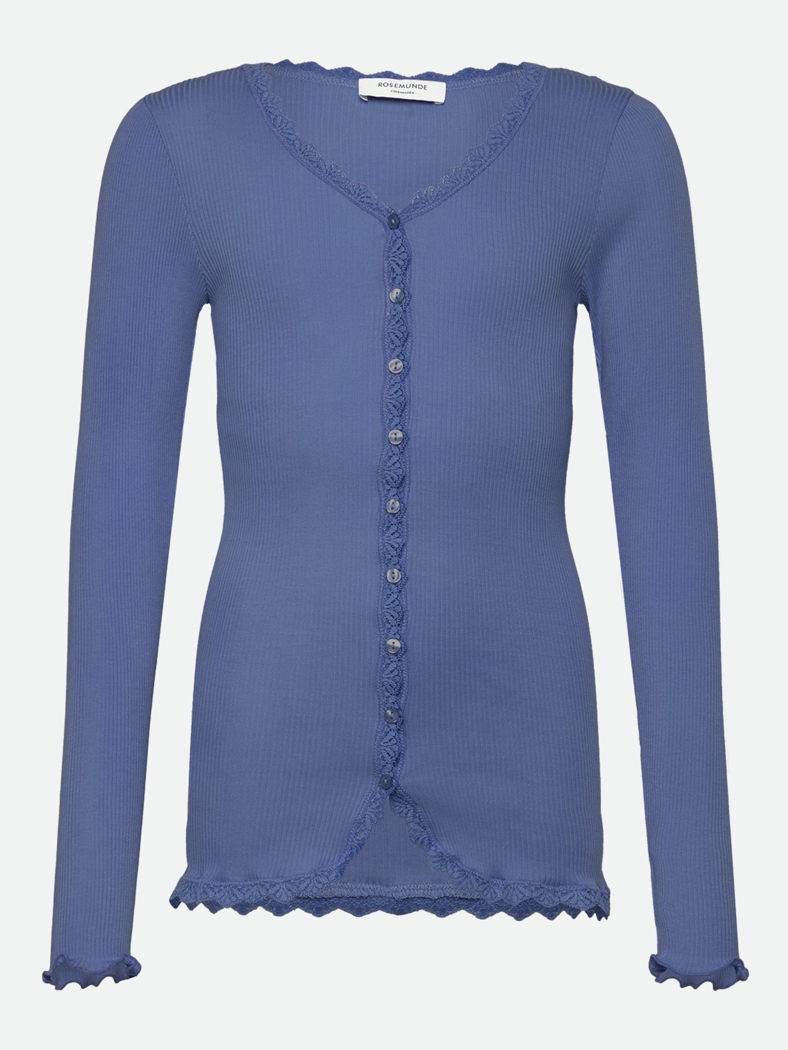 RKBalta Modal LS Lace Cardigan Cardigan Rosemunde Kids 128 dutch blue
