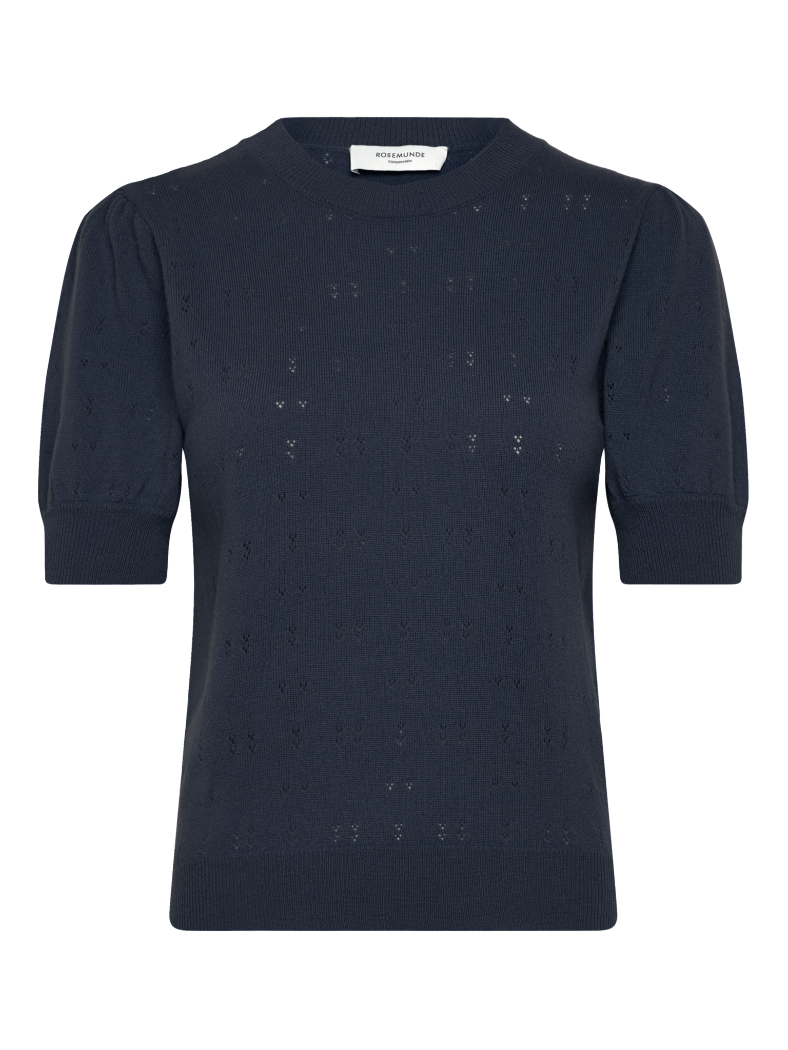 RWLaica Cashmere SS Pointelle Pullover PULLOVER Rosemunde Woman XS dark navy melange