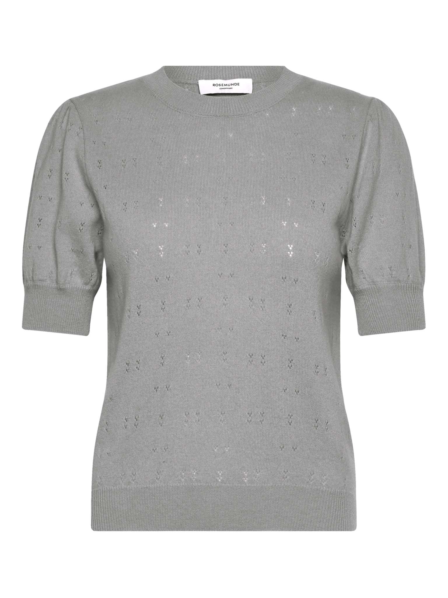 RWLaica Cashmere SS Pointelle Pullover PULLOVER Rosemunde Woman S light grey melange