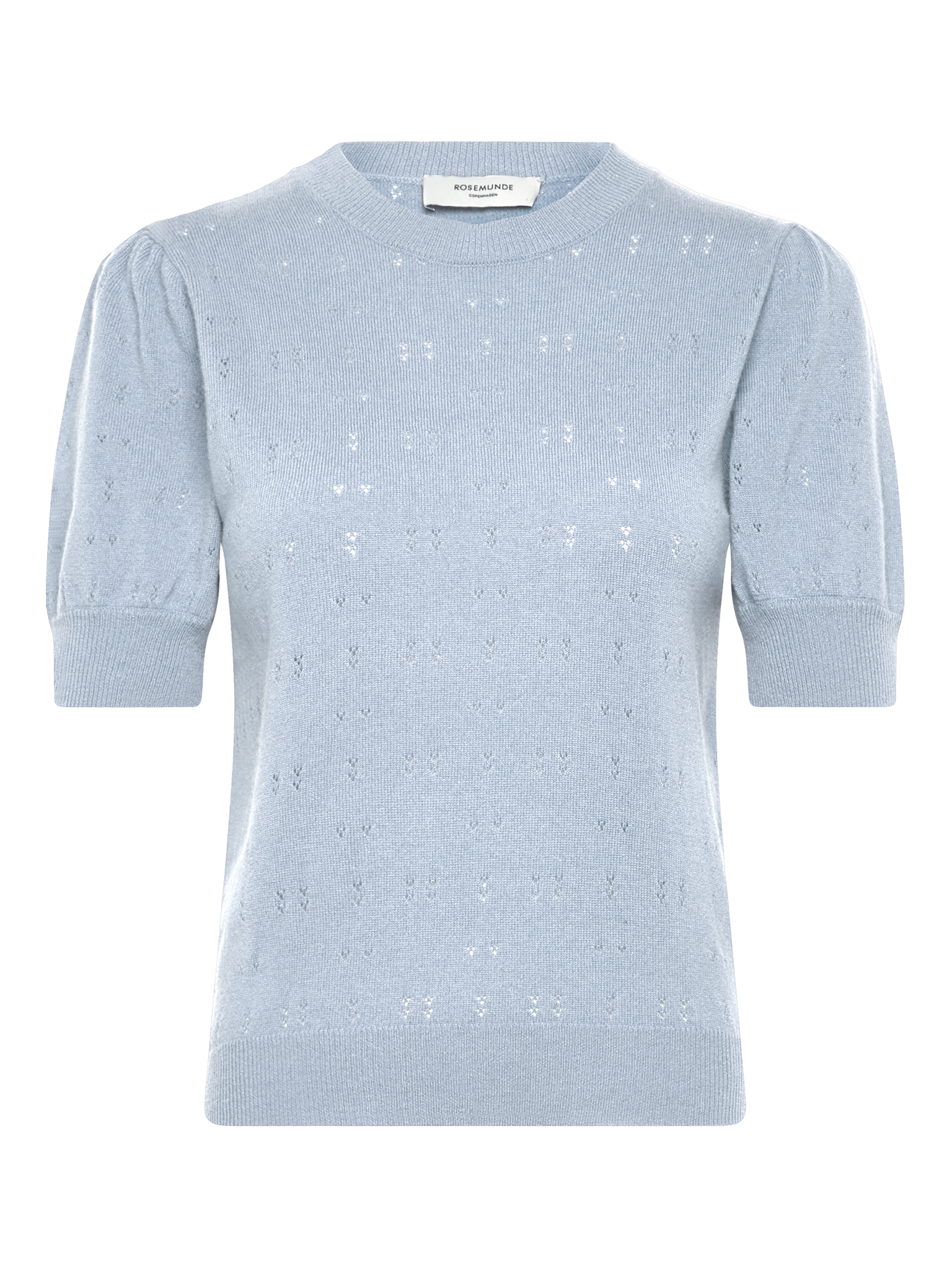 RWLaica Cashmere SS Pointelle Pullover PULLOVER Rosemunde Woman XS nantucket blue