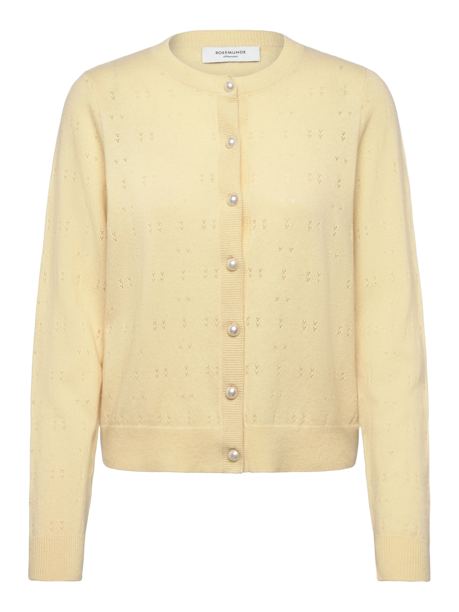 RWLaica Cashmere LS Pointelle Cardigan CARDIGAN Rosemunde Woman XS flan