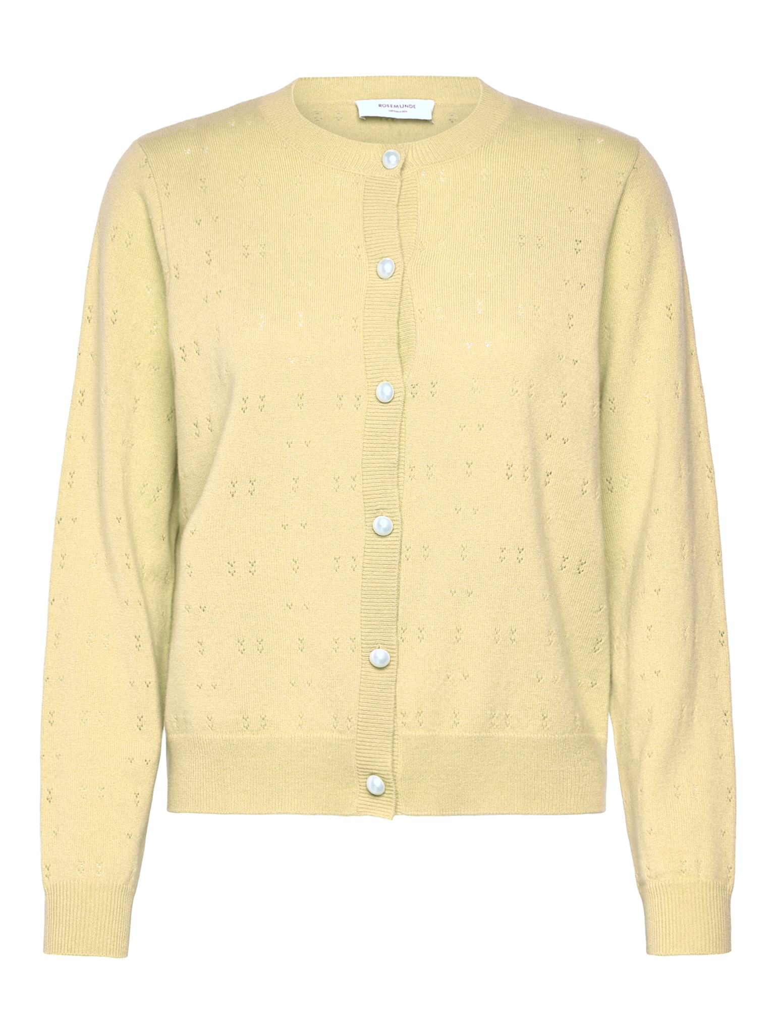 RWLaica Cashmere LS Pointelle Cardigan CARDIGAN Rosemunde Woman XS flan