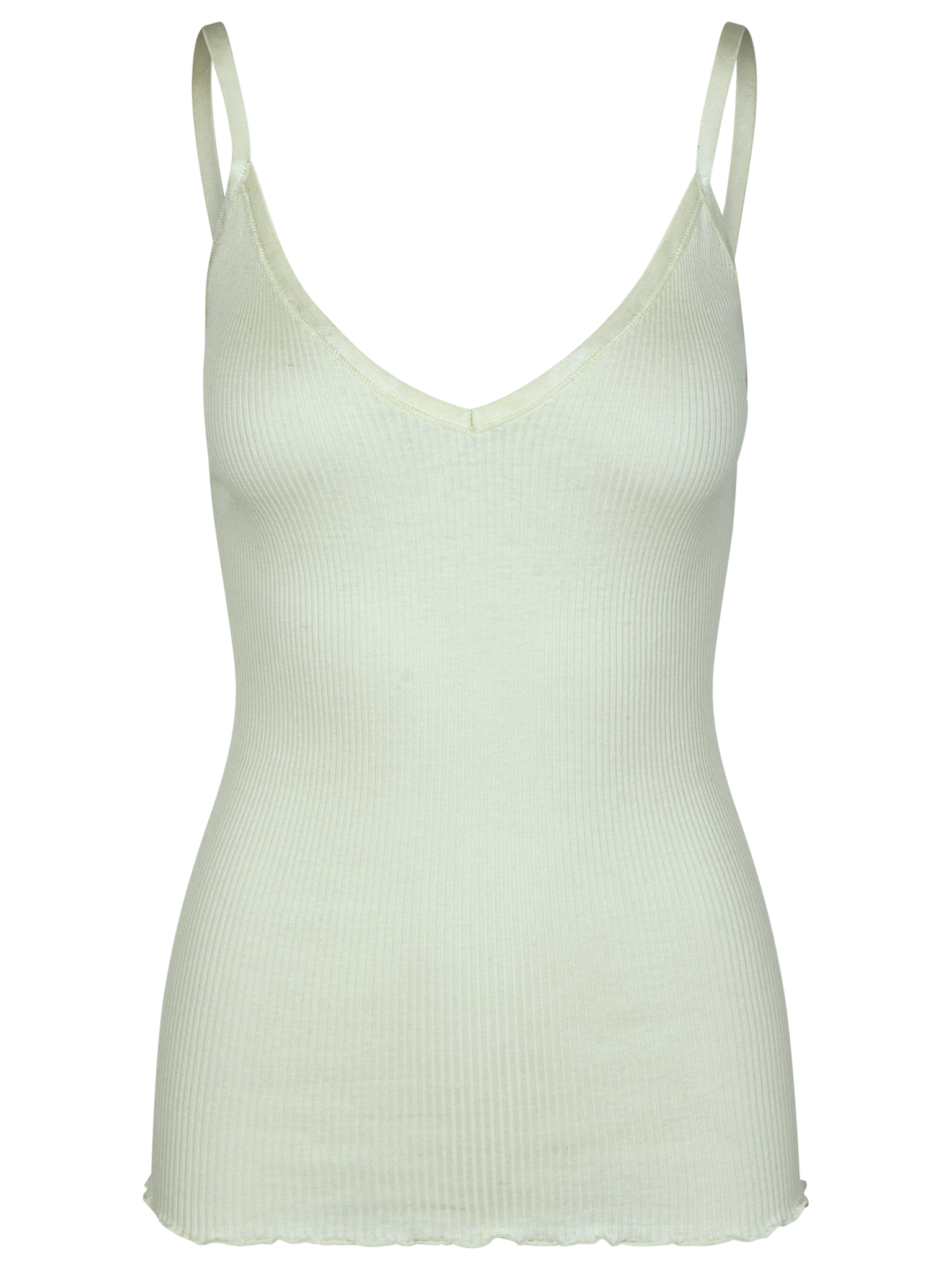 RWBelle Silk SL V-neck Elastic Top Top Rosemunde Woman S green lily
