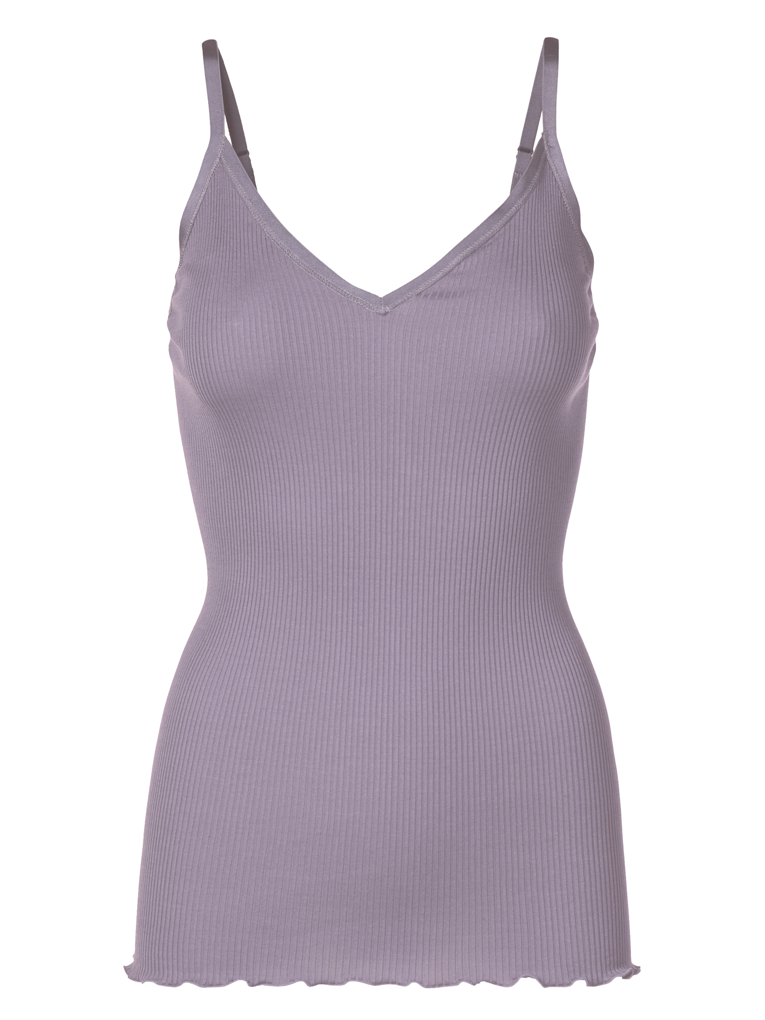 RWBelle Silk SL V-neck Elastic Top Top Rosemunde Woman XS lavender grey