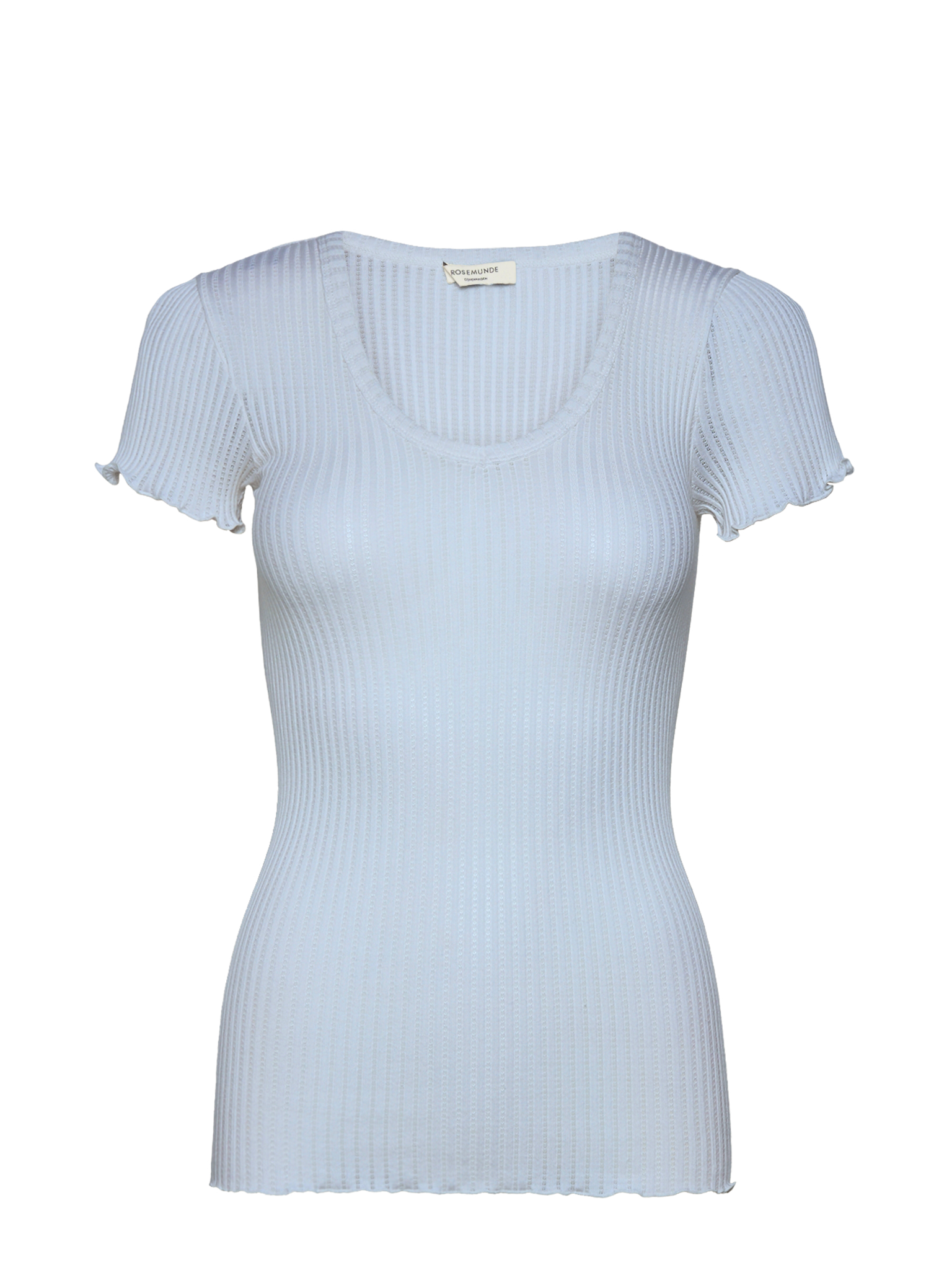 RWBelize Silk SS V-Neck T-shirt T-shirt Rosemunde Woman XS nantucket blue