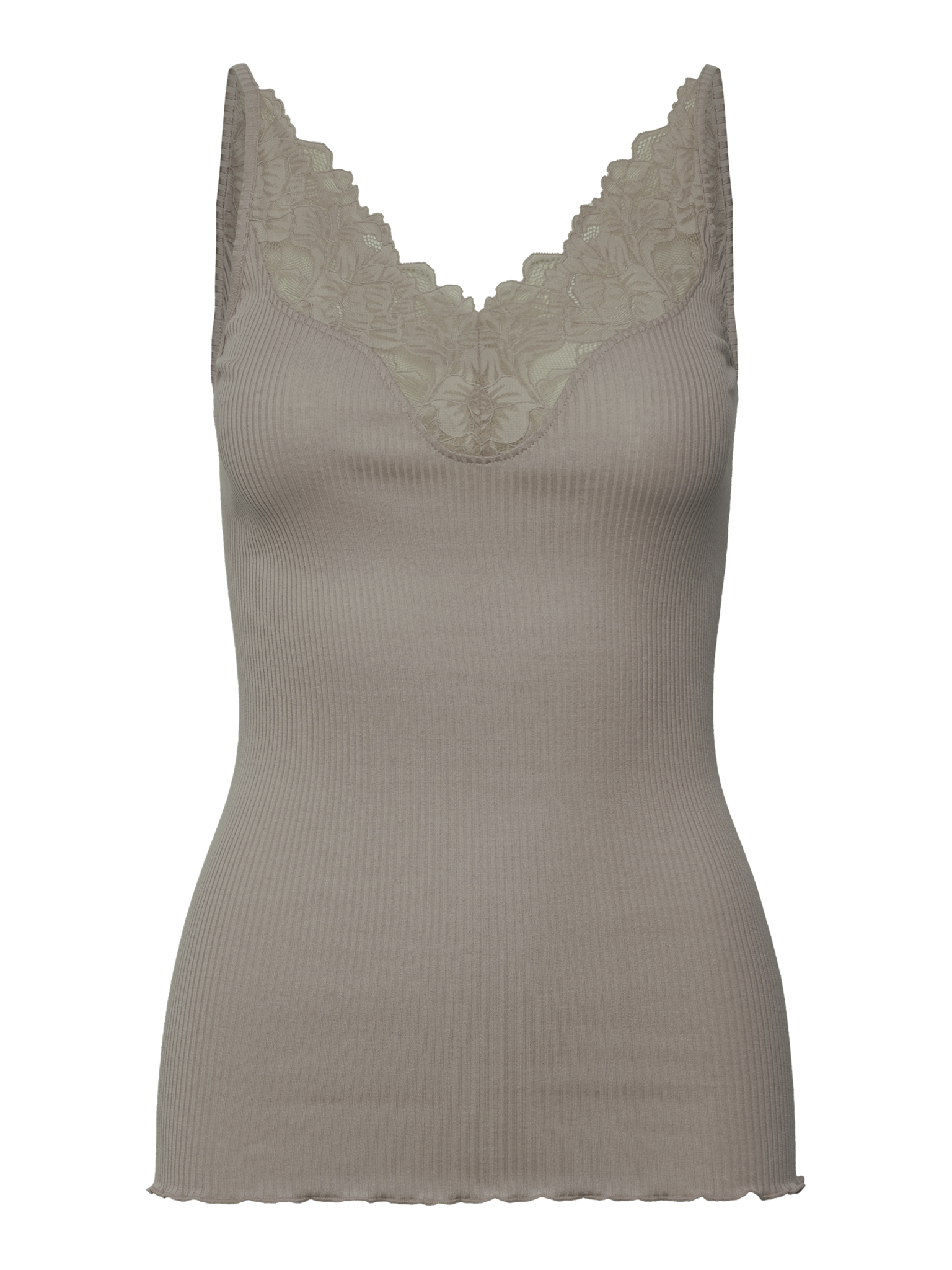 RWBeatha Silk SL Lace Top TOP Rosemunde Woman S dried sage