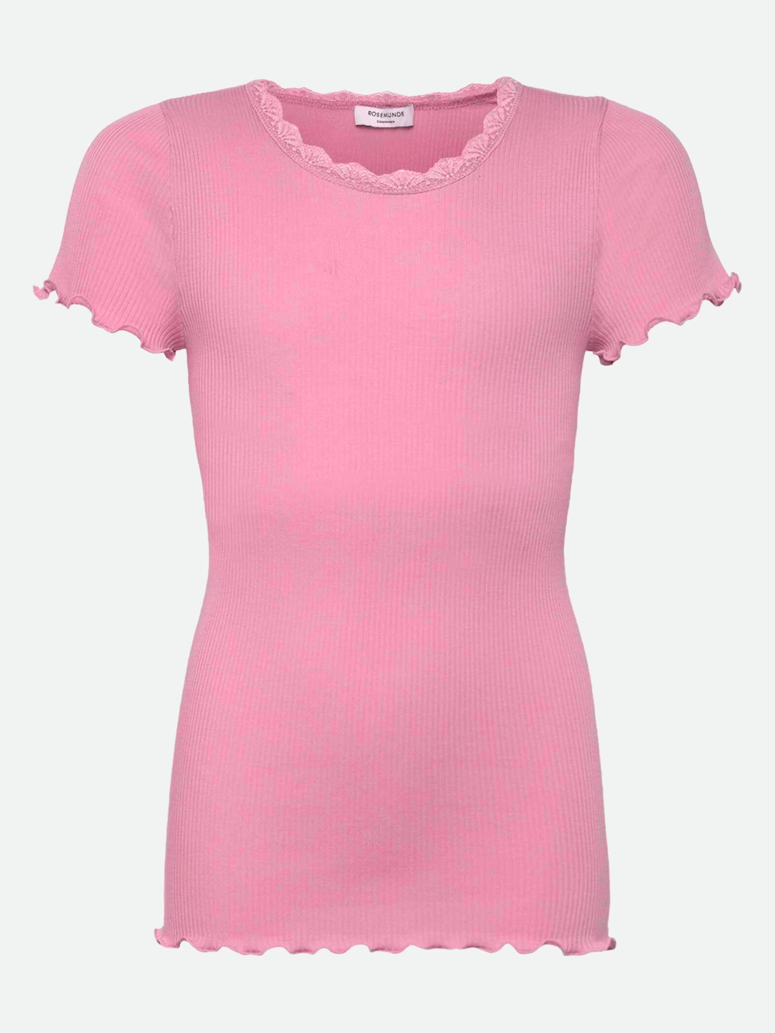 RKBalta Modal SS Lace T-shirt T-shirt Rosemunde kids 128 sea pink