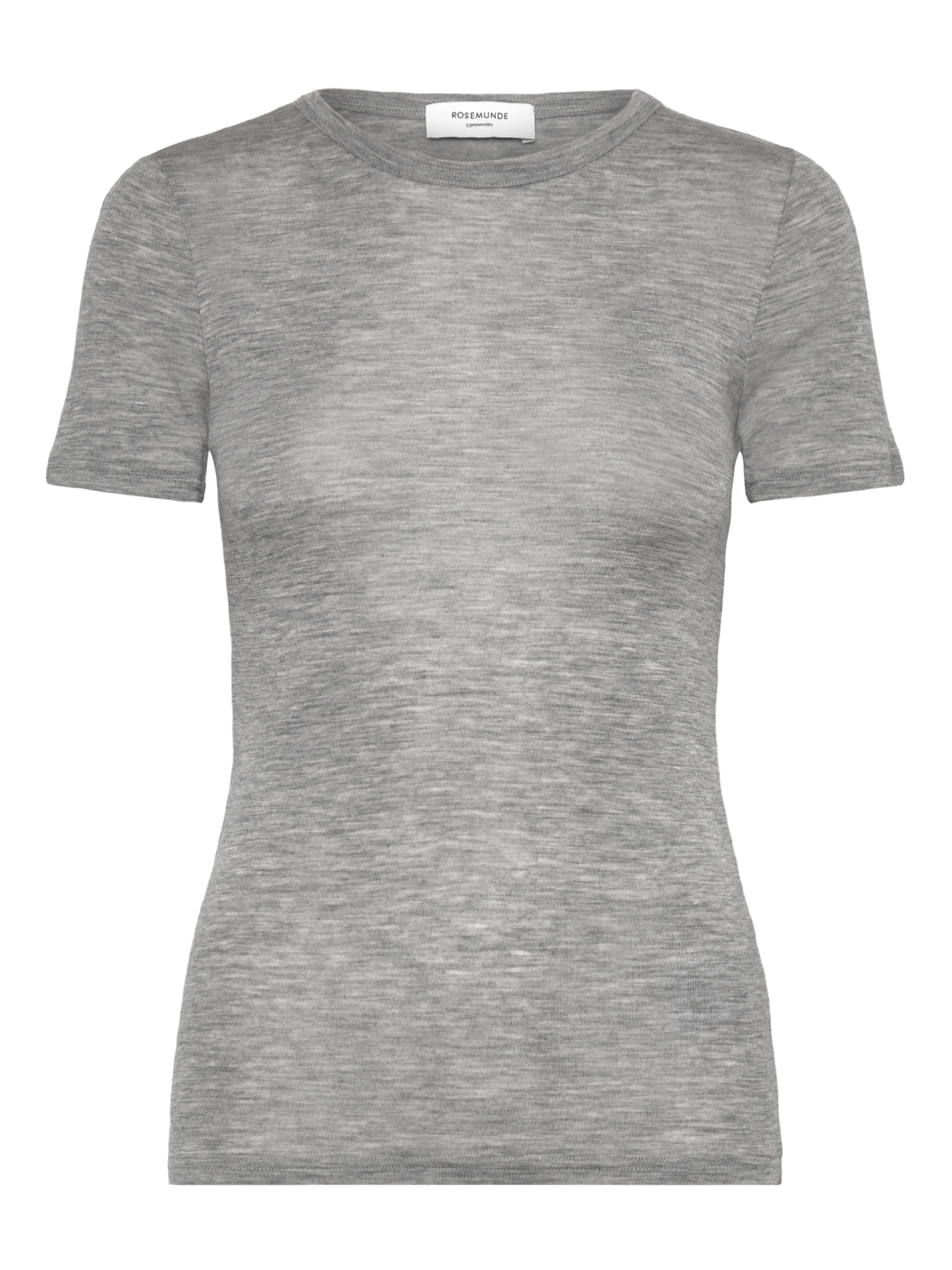 RWSara Cashmere Blend SS T-shirt T-SHIRT SS Rosemunde Woman XS light grey melange