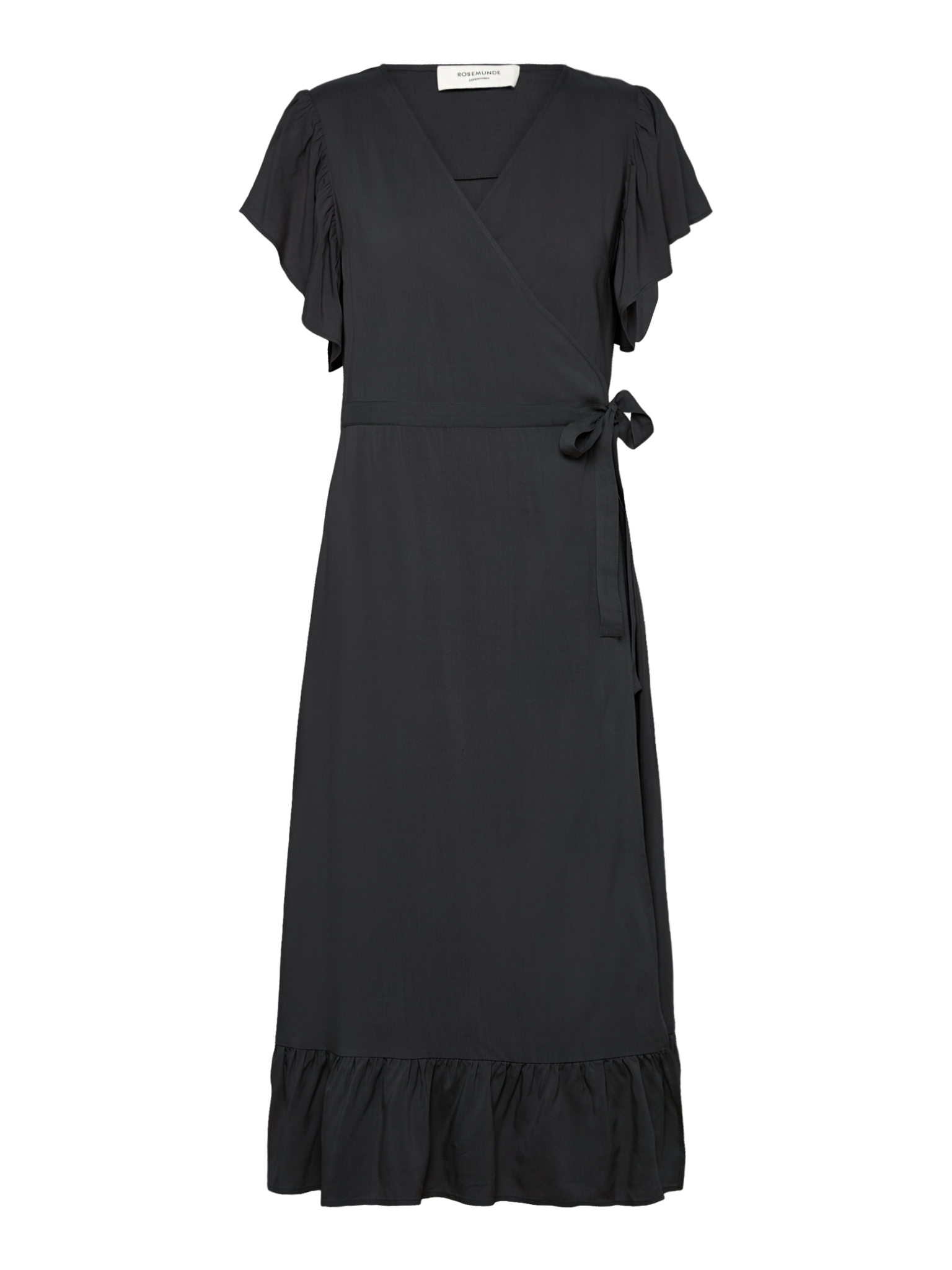 RWElif SS Midi Wrap Dress DRESS Rosemunde Woman 34 black