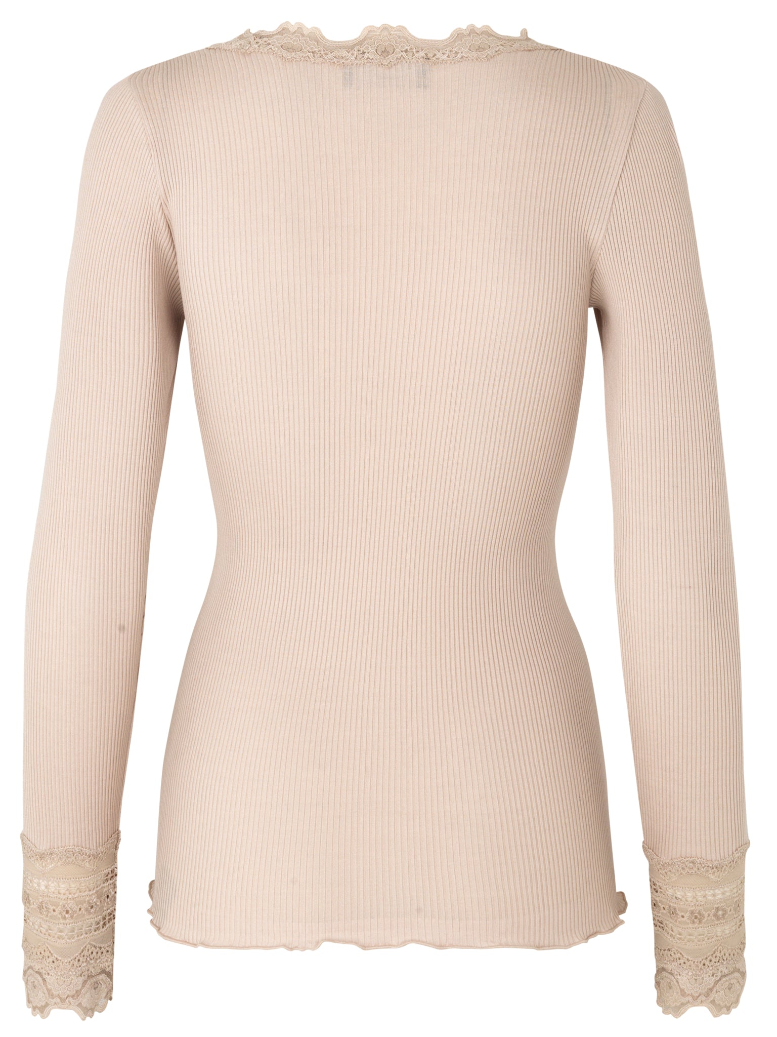 RWBenita Silk LS O-neck Lace T-shirt