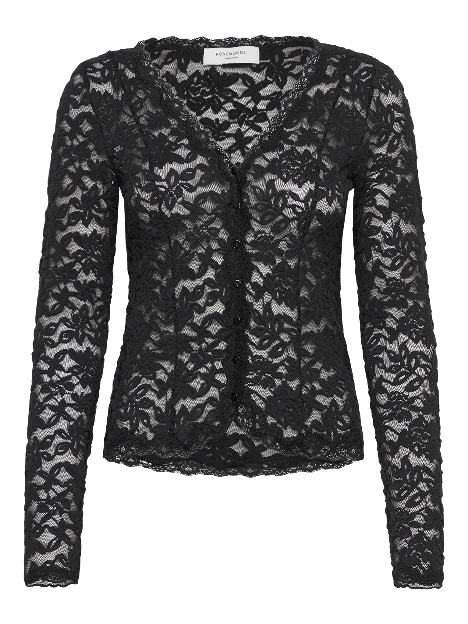 RWDelicia Lace LS Cardigan CARDIGAN Rosemunde Woman XS black