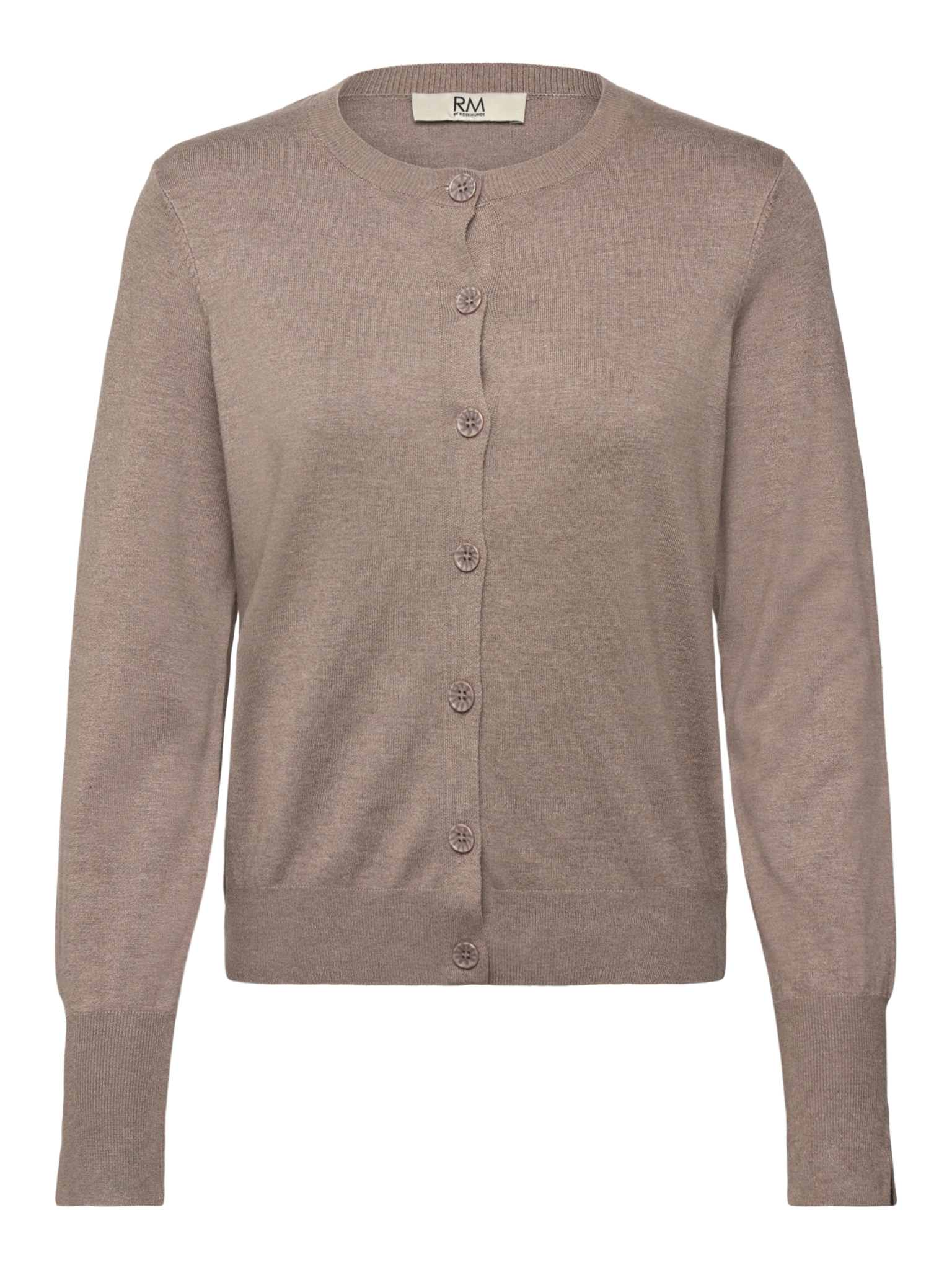 RMWSandra LS Cardigan Cardigan Rosemunde Woman XS mocha meringue melange