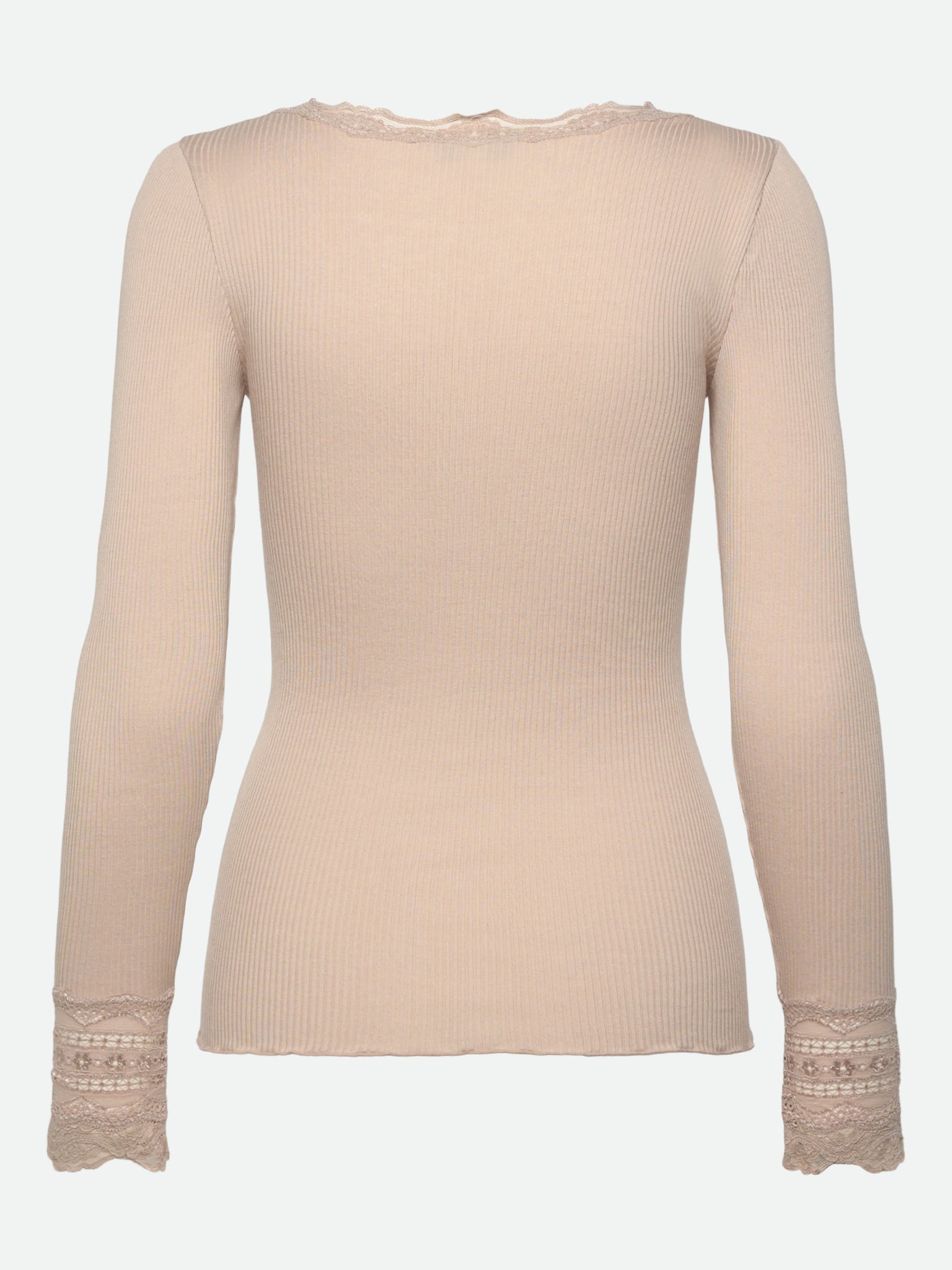 RWBenita Silk LS O-neck Lace T-shirt